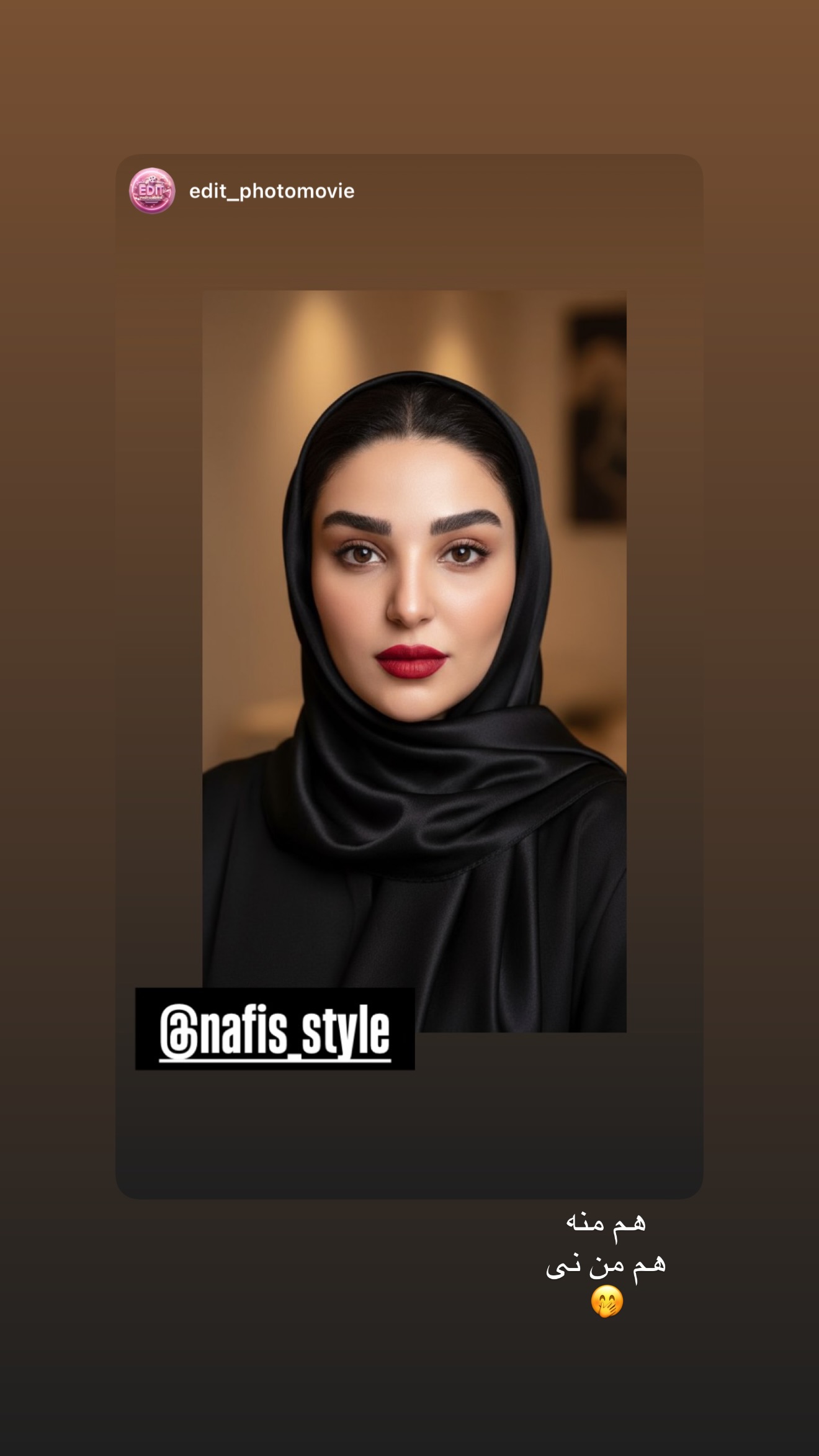  جدید ترین استوری اینستاگرام نفیسه عابدی