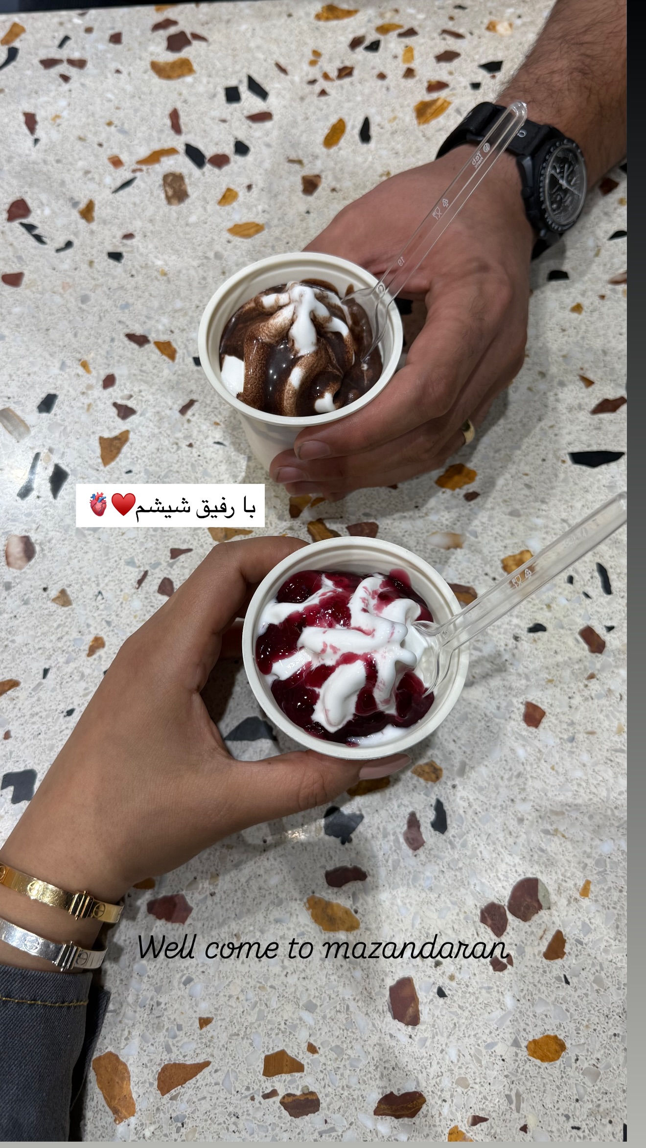  جدید ترین استوری اینستاگرام نفیسه عابدی