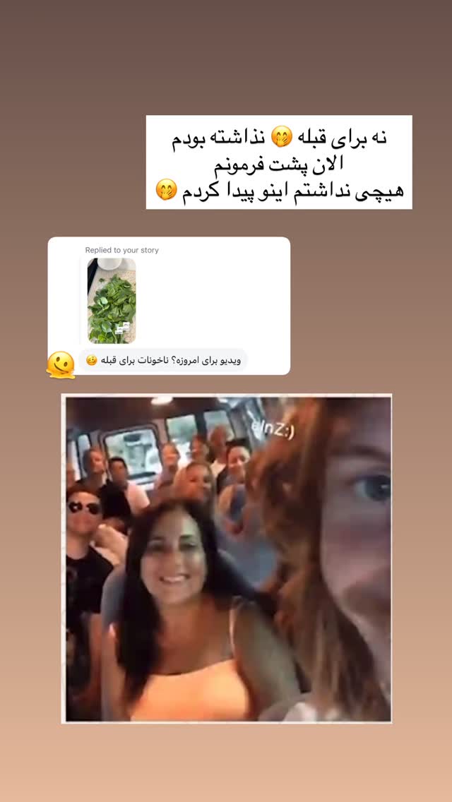  جدید ترین استوری اینستاگرام نفیسه عابدی