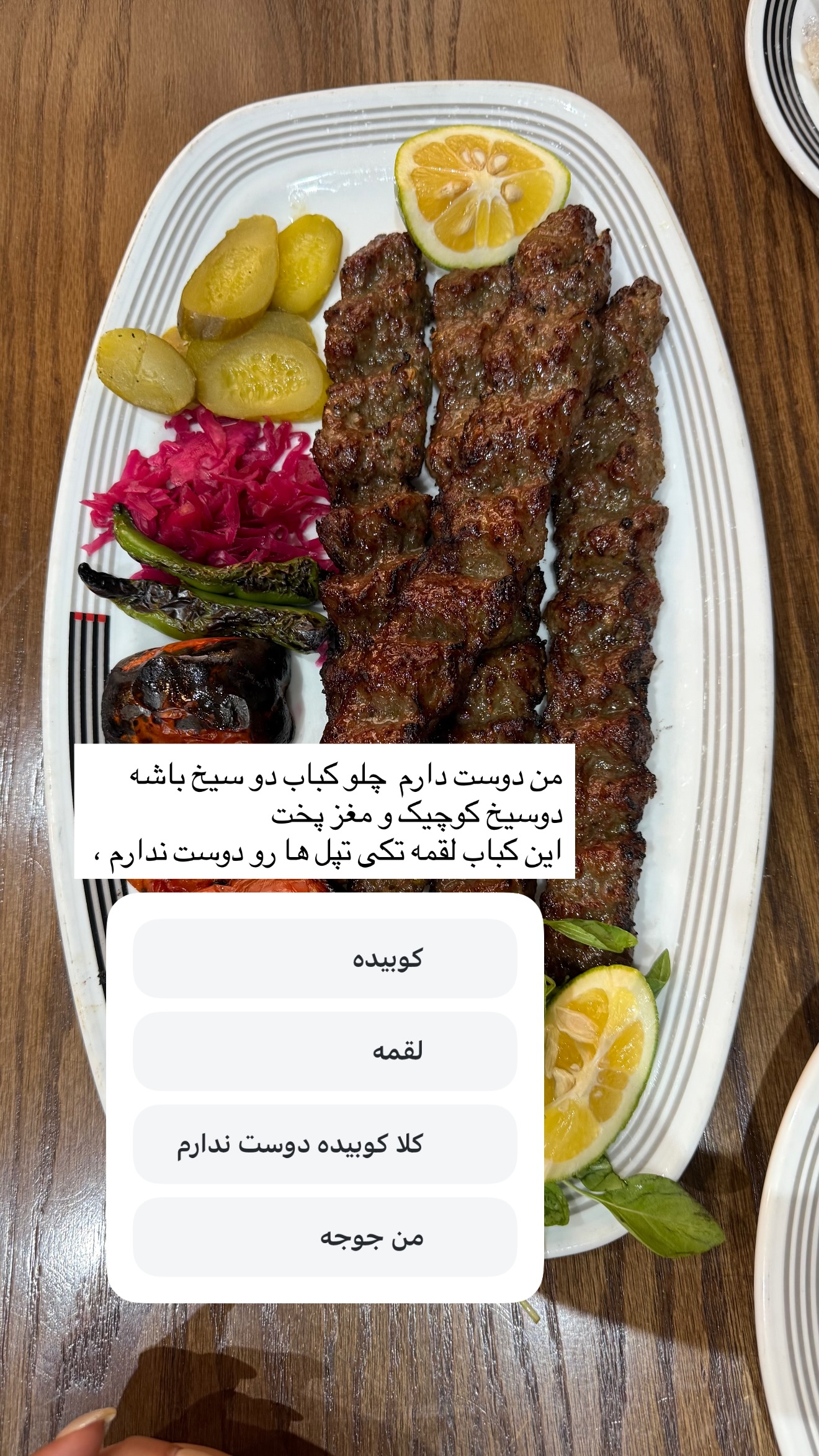 جدید ترین استوری اینستاگرام نفیسه عابدی