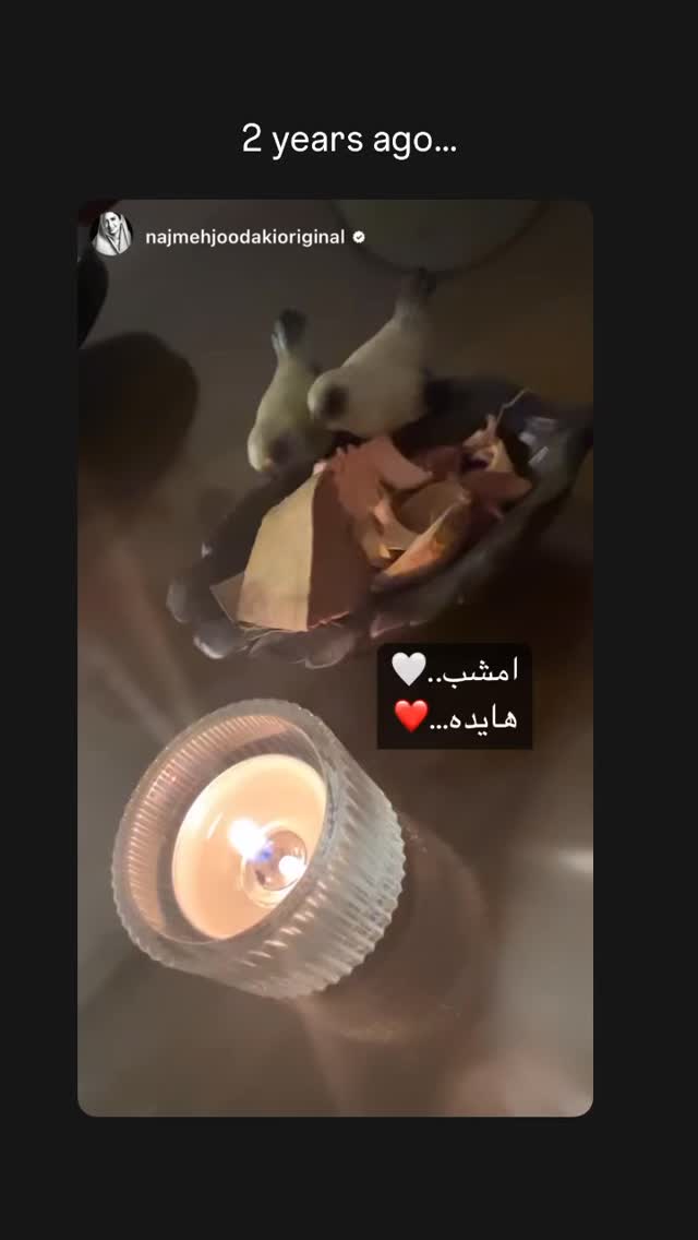  جدید ترین استوری اینستاگرام نجمه جودکی