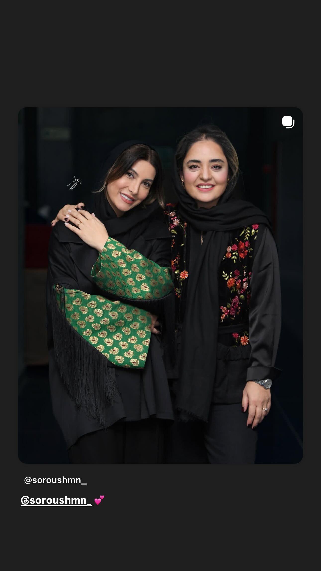  جدید ترین استوری اینستاگرام نرگس محمدی
