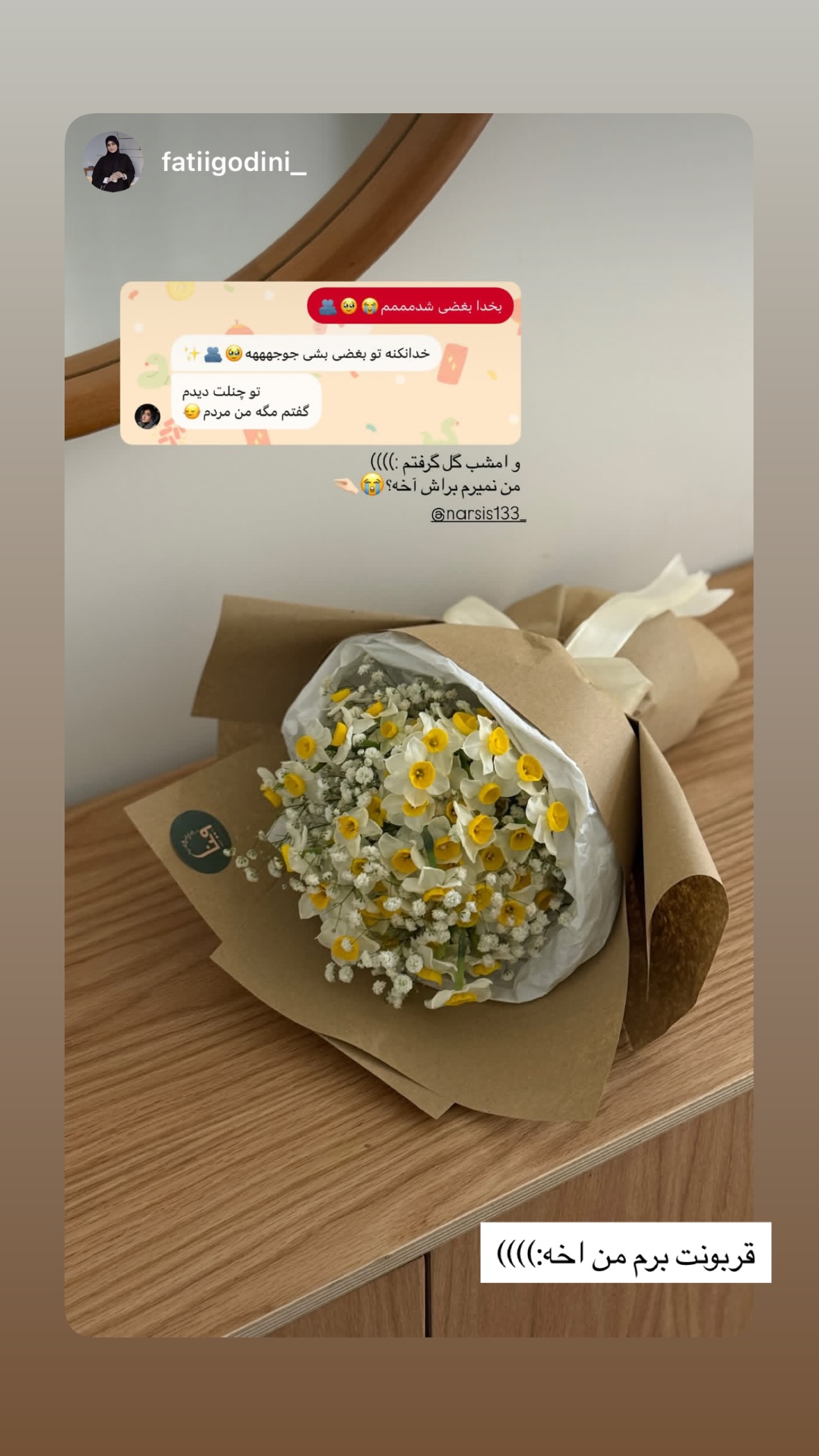  جدید ترین استوری اینستاگرام نرگس
