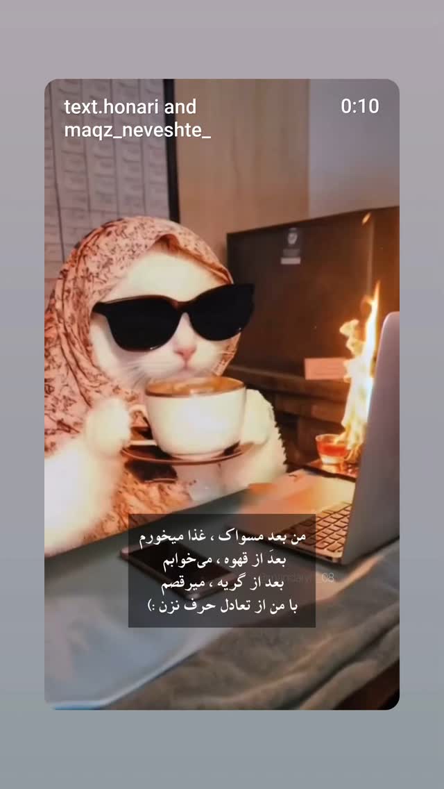  جدید ترین استوری اینستاگرام نسیرن پور جواد خواه