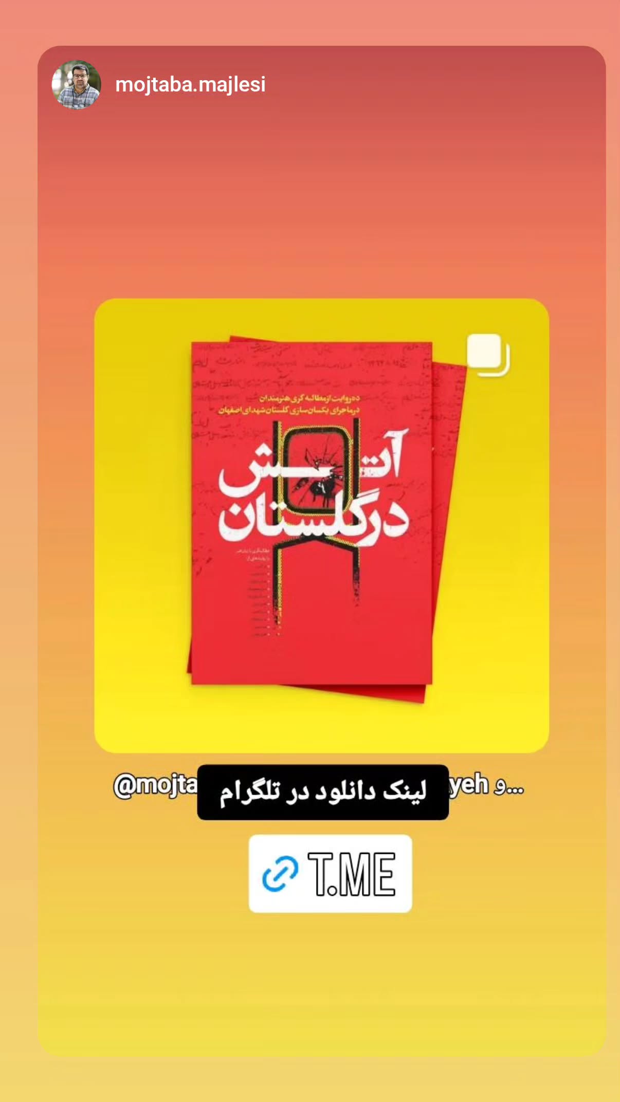  جدید ترین استوری اینستاگرام محسن نصرالله