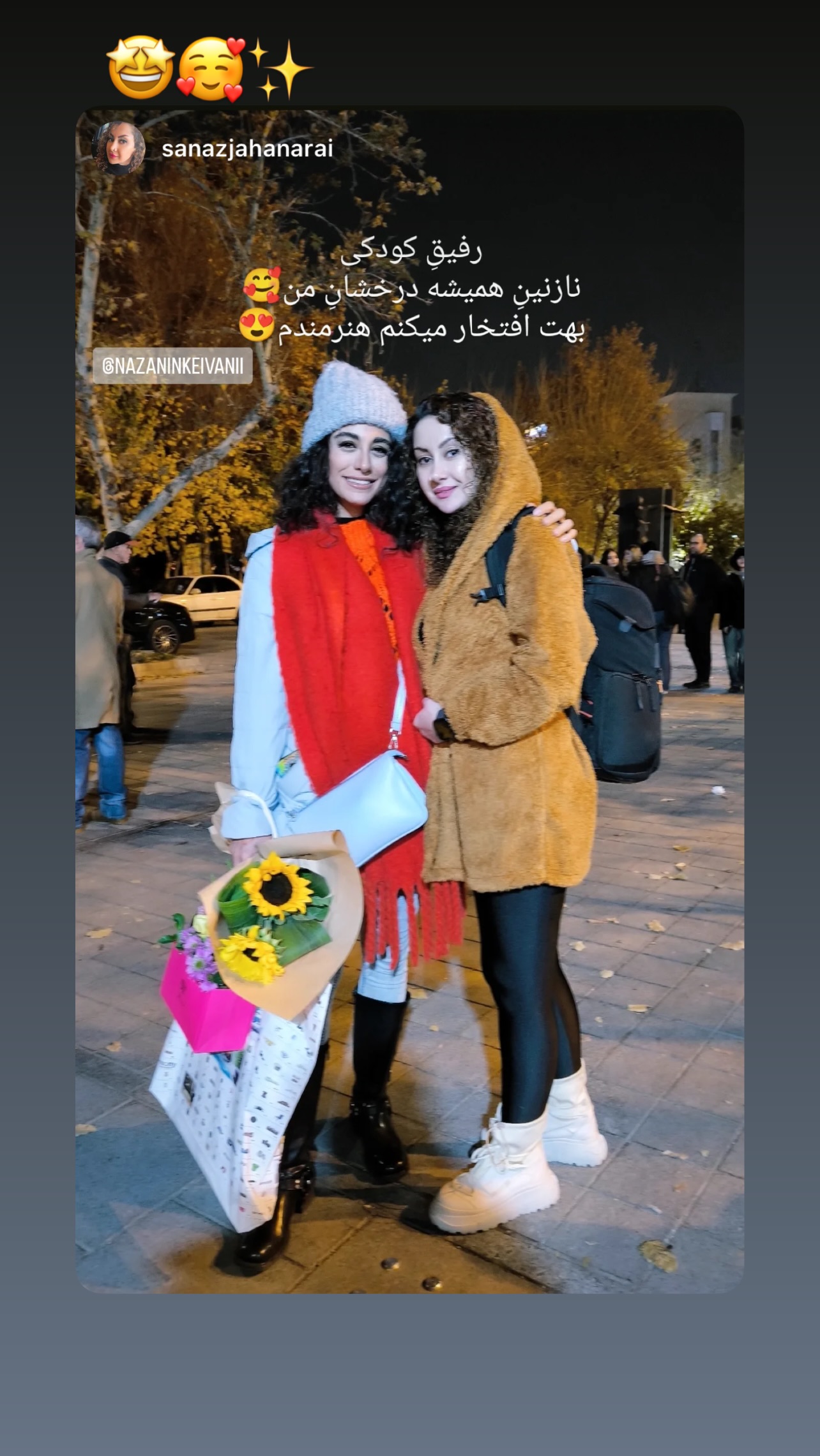  جدید ترین استوری اینستاگرام نازنین کیوانی