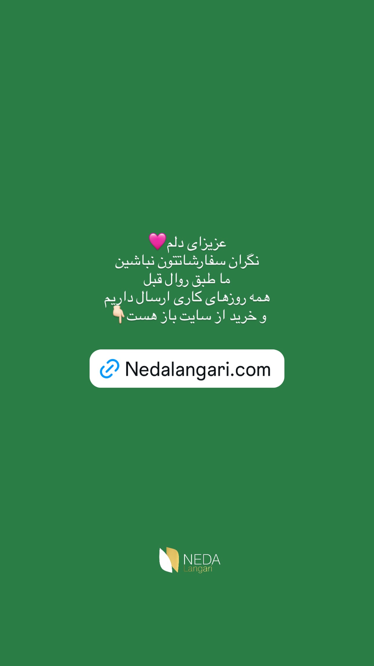  جدید ترین استوری اینستاگرام سیده ندا لنگری