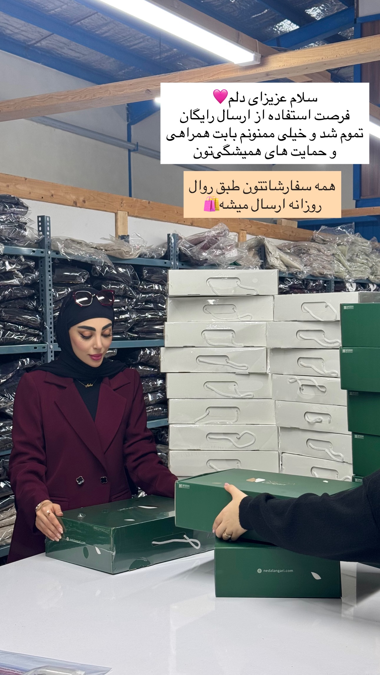  جدید ترین استوری اینستاگرام سیده ندا لنگری