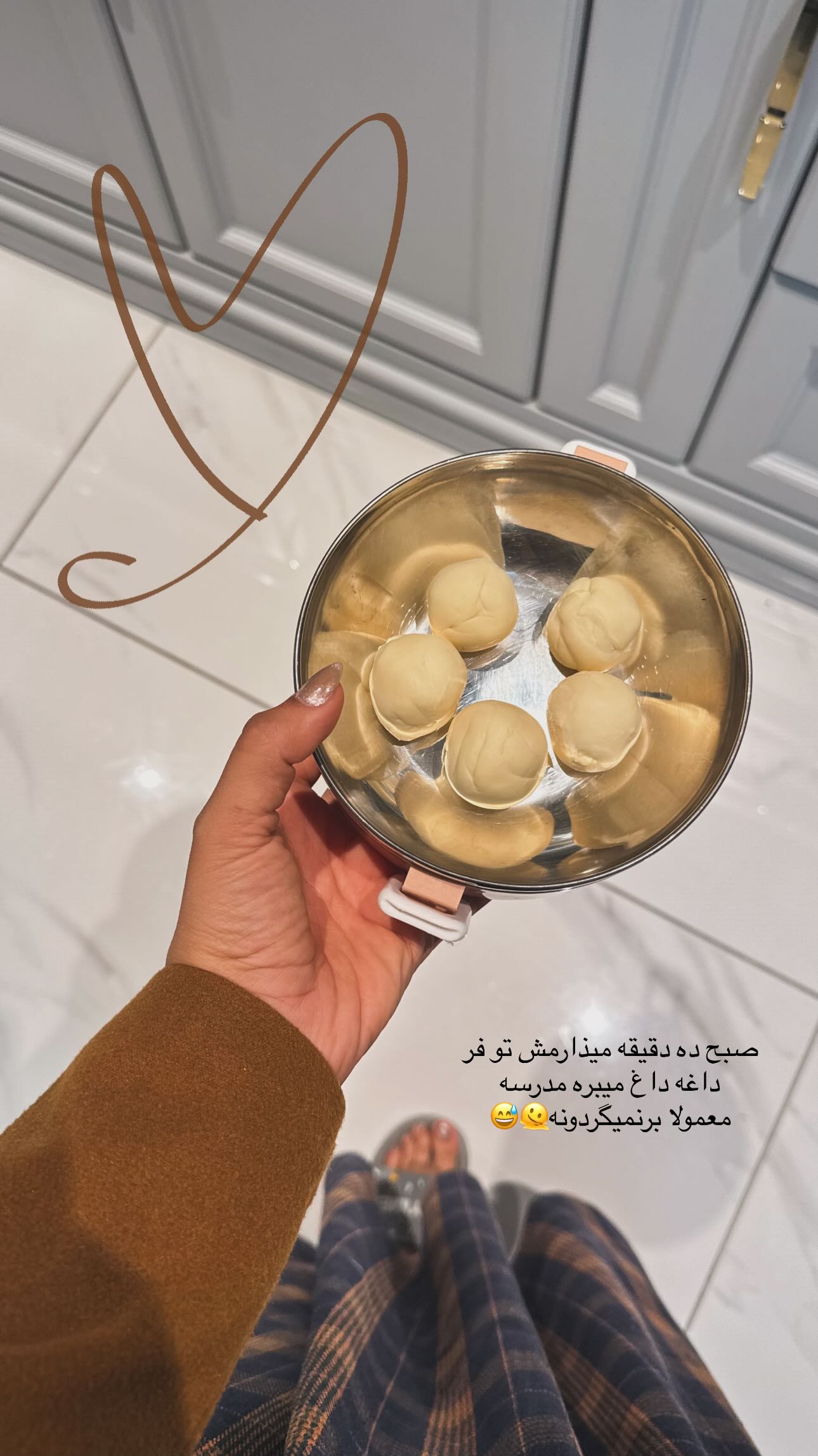  جدید ترین استوری اینستاگرام ندا (مامان فرفری)
