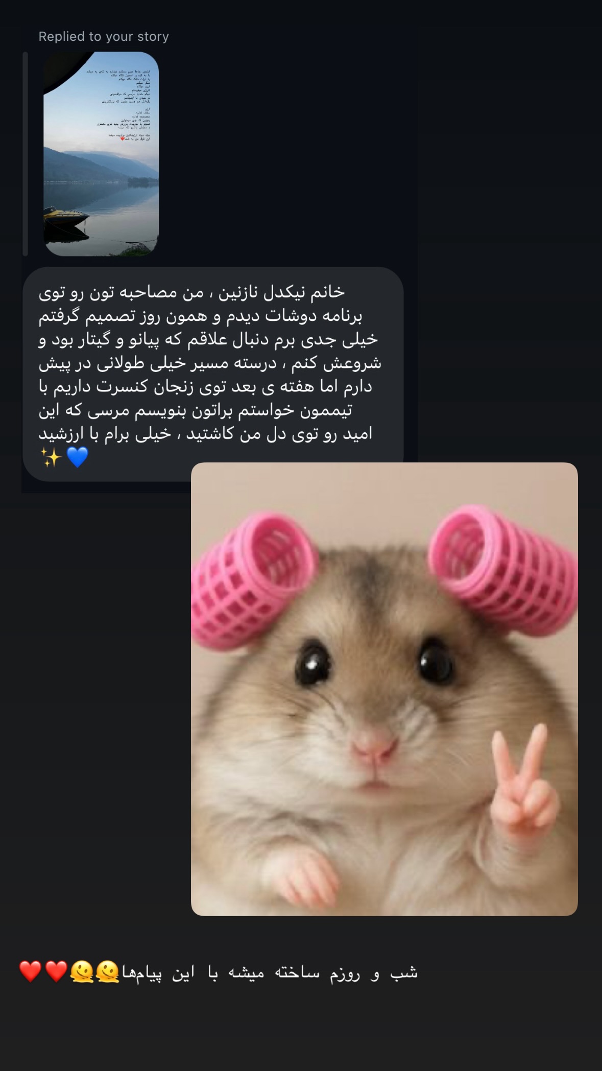  جدید ترین استوری اینستاگرام نگار نیک دل