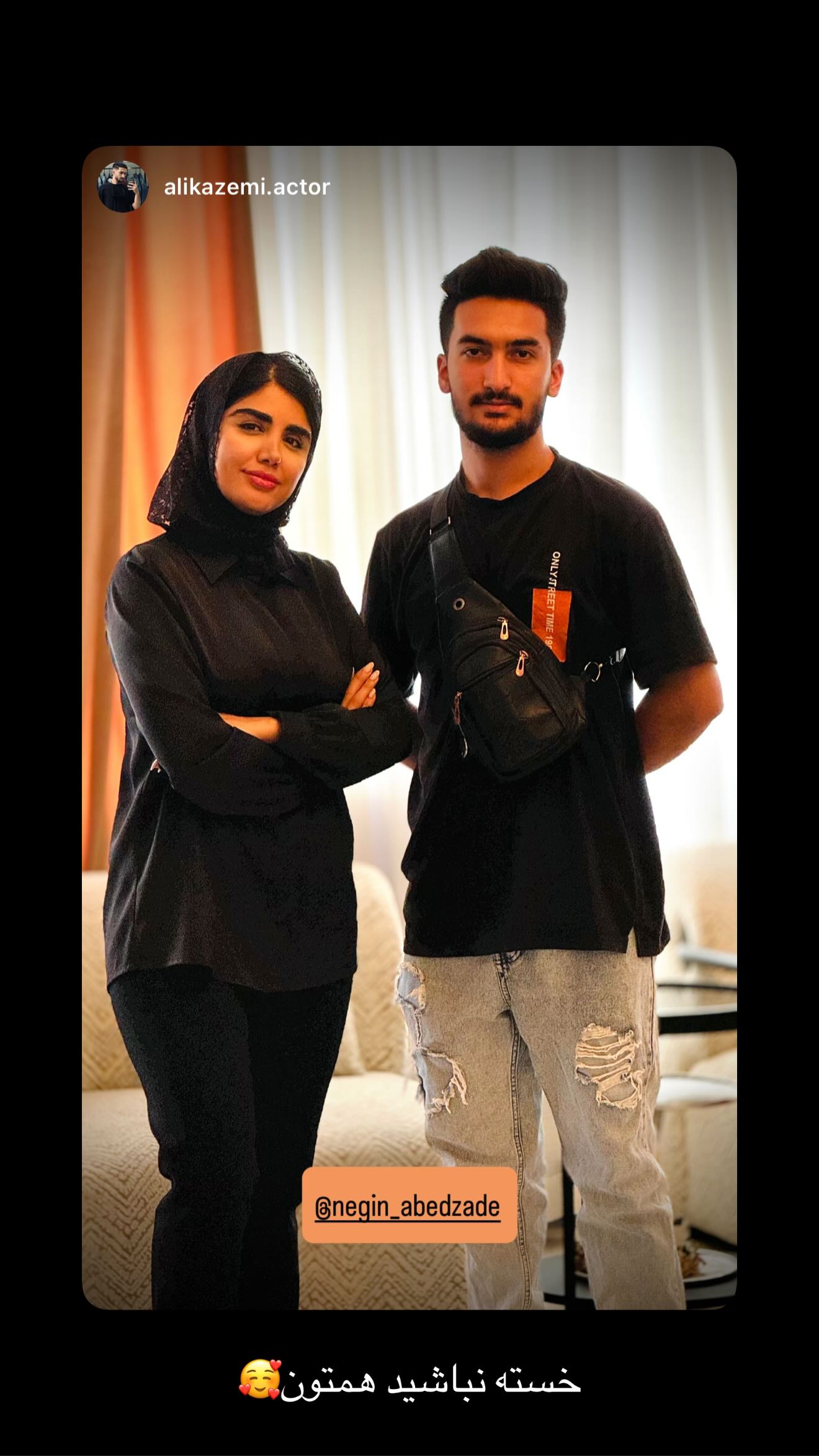  جدید ترین استوری اینستاگرام نگين عابدزاده