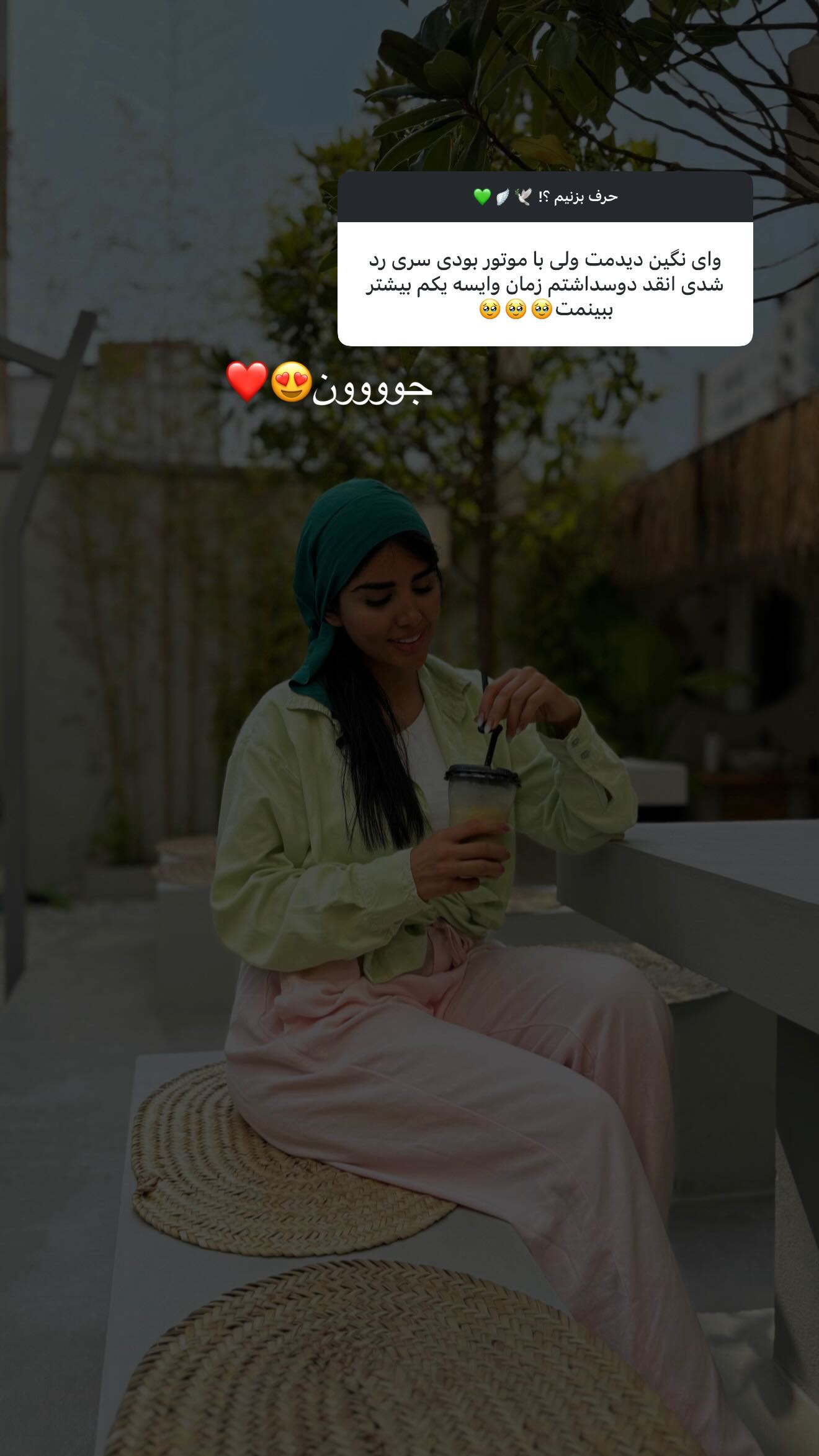  جدید ترین استوری اینستاگرام نگين عابدزاده