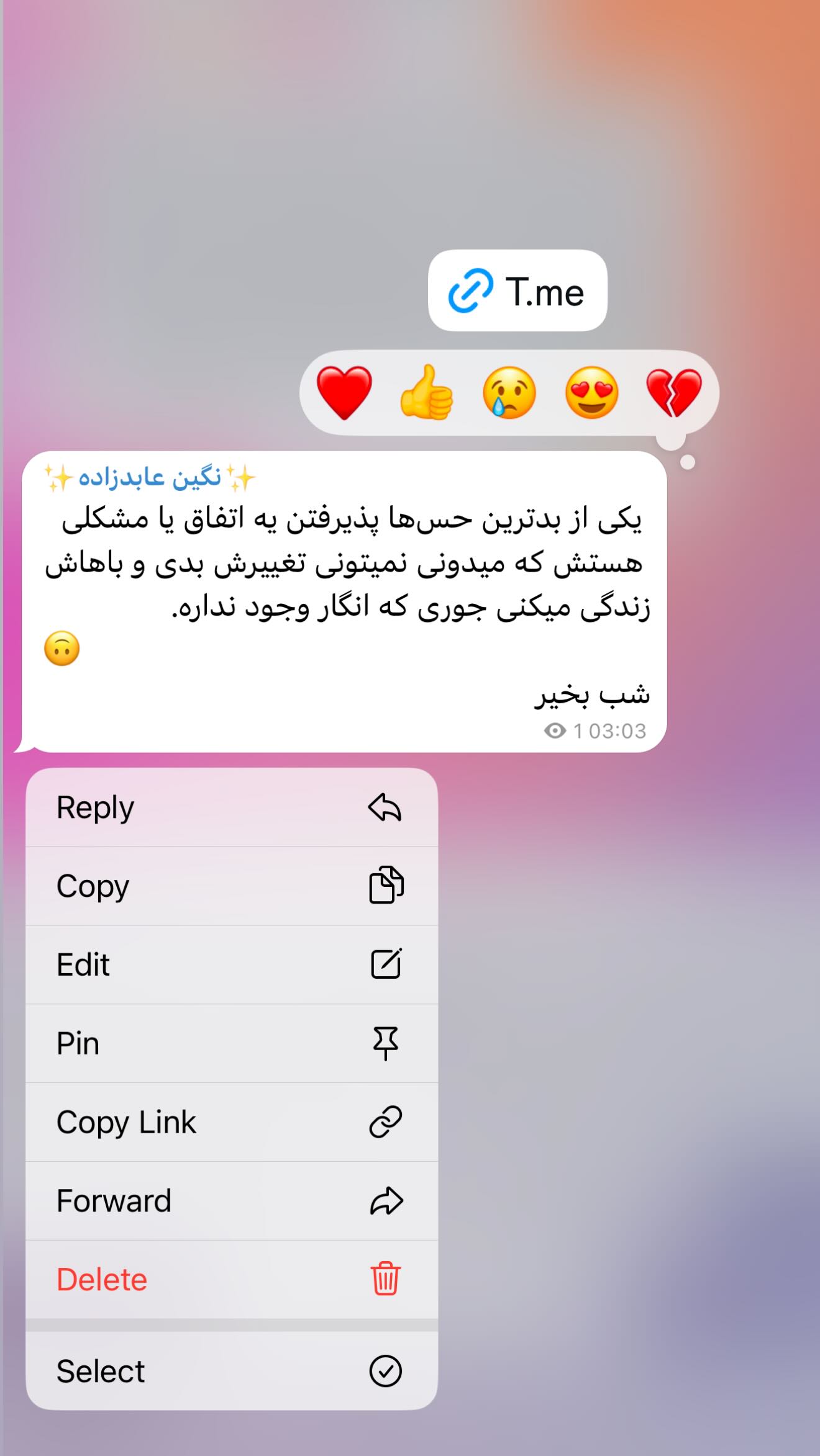  جدید ترین استوری اینستاگرام نگين عابدزاده