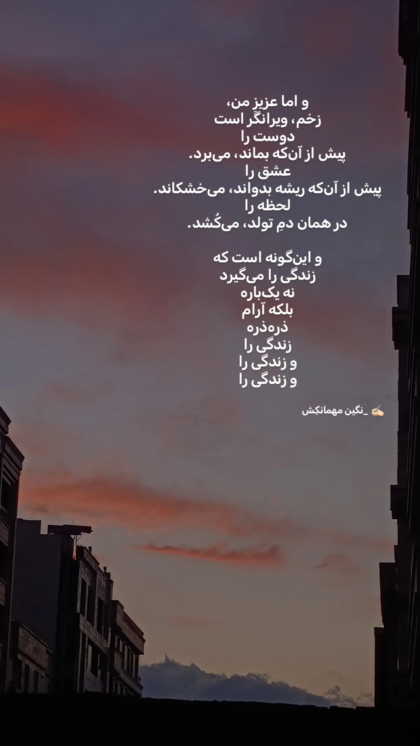  جدید ترین استوری اینستاگرام نگین مهمانکش