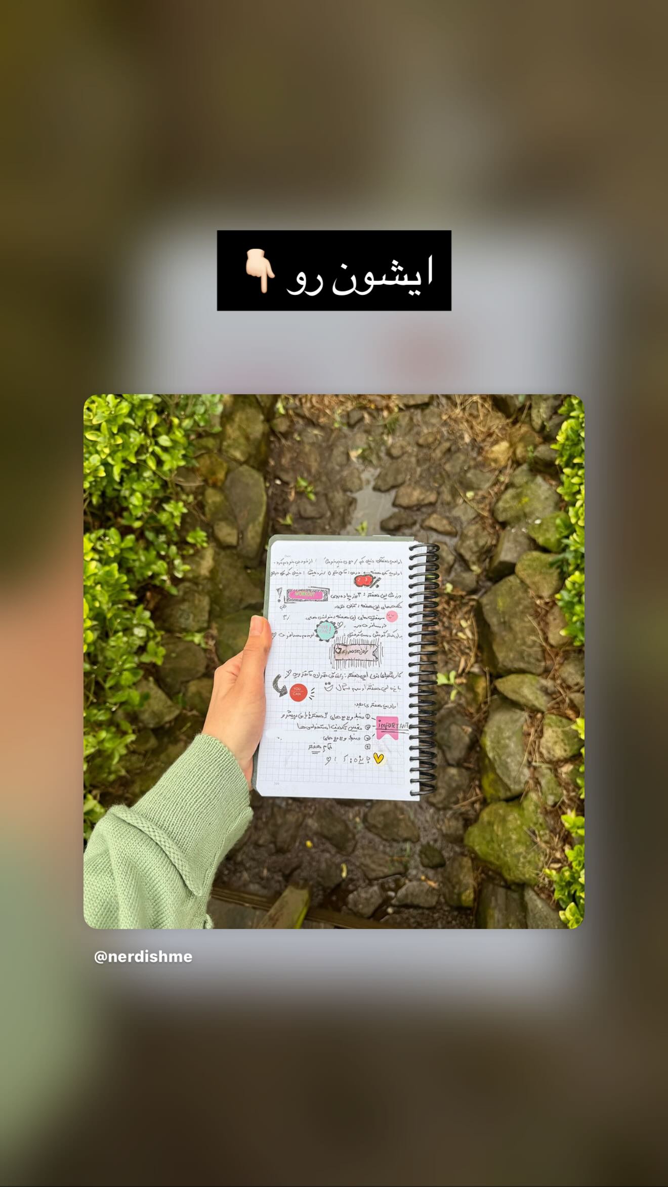  جدید ترین استوری اینستاگرام نردیشمی
