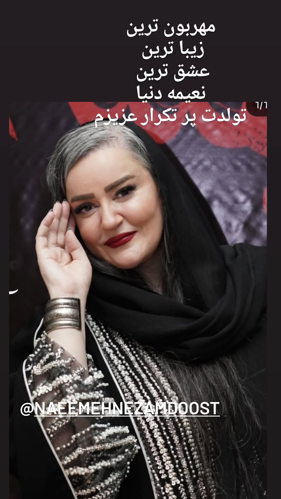  جدید ترین استوری اینستاگرام نیلوفر شهیدی