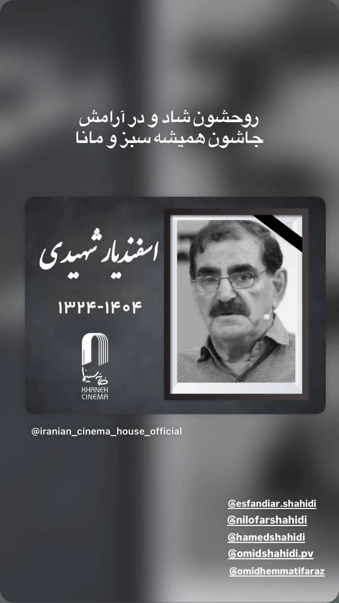  جدید ترین استوری اینستاگرام نیلوفر شهیدی