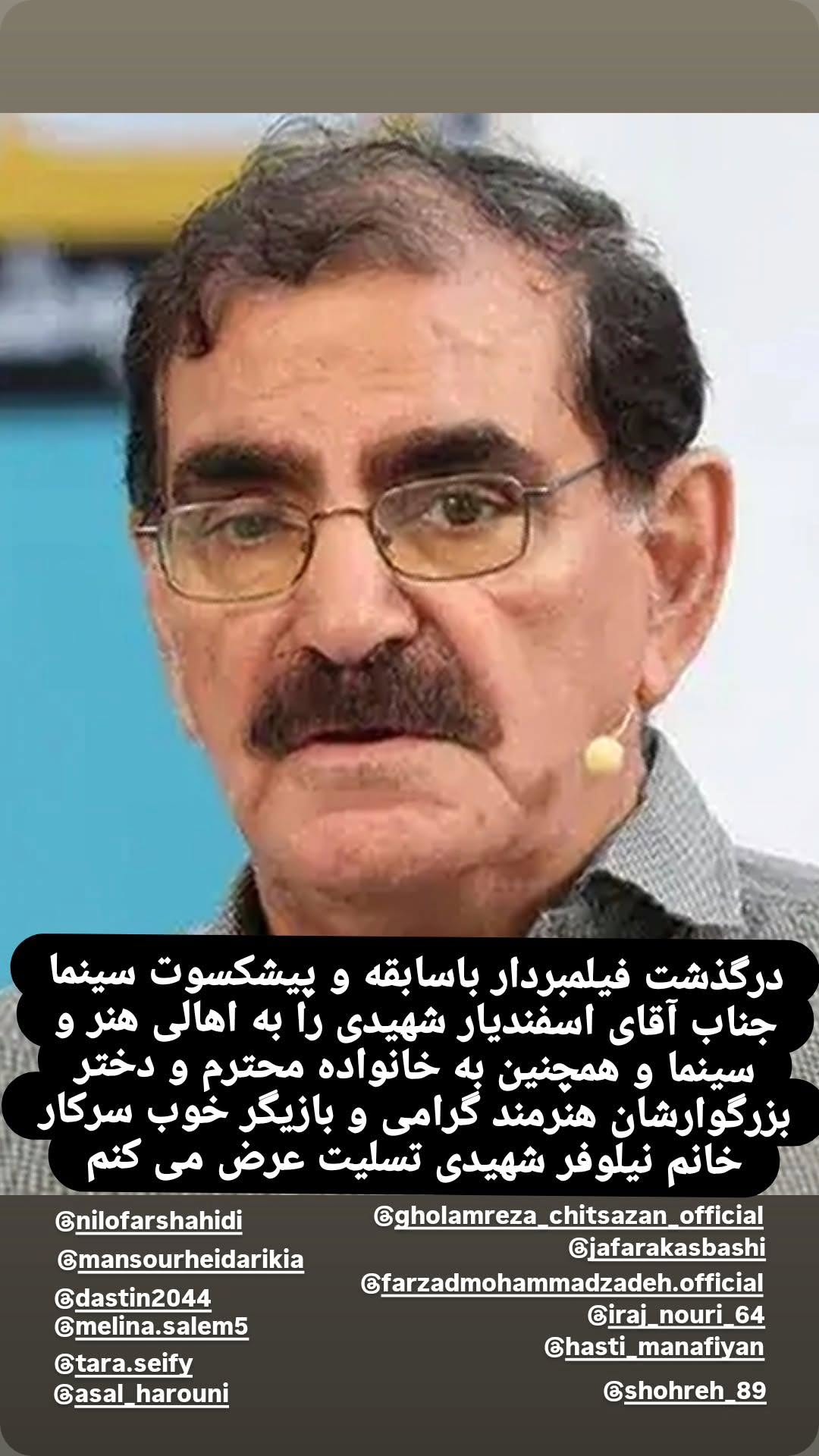  جدید ترین استوری اینستاگرام نیلوفر شهیدی