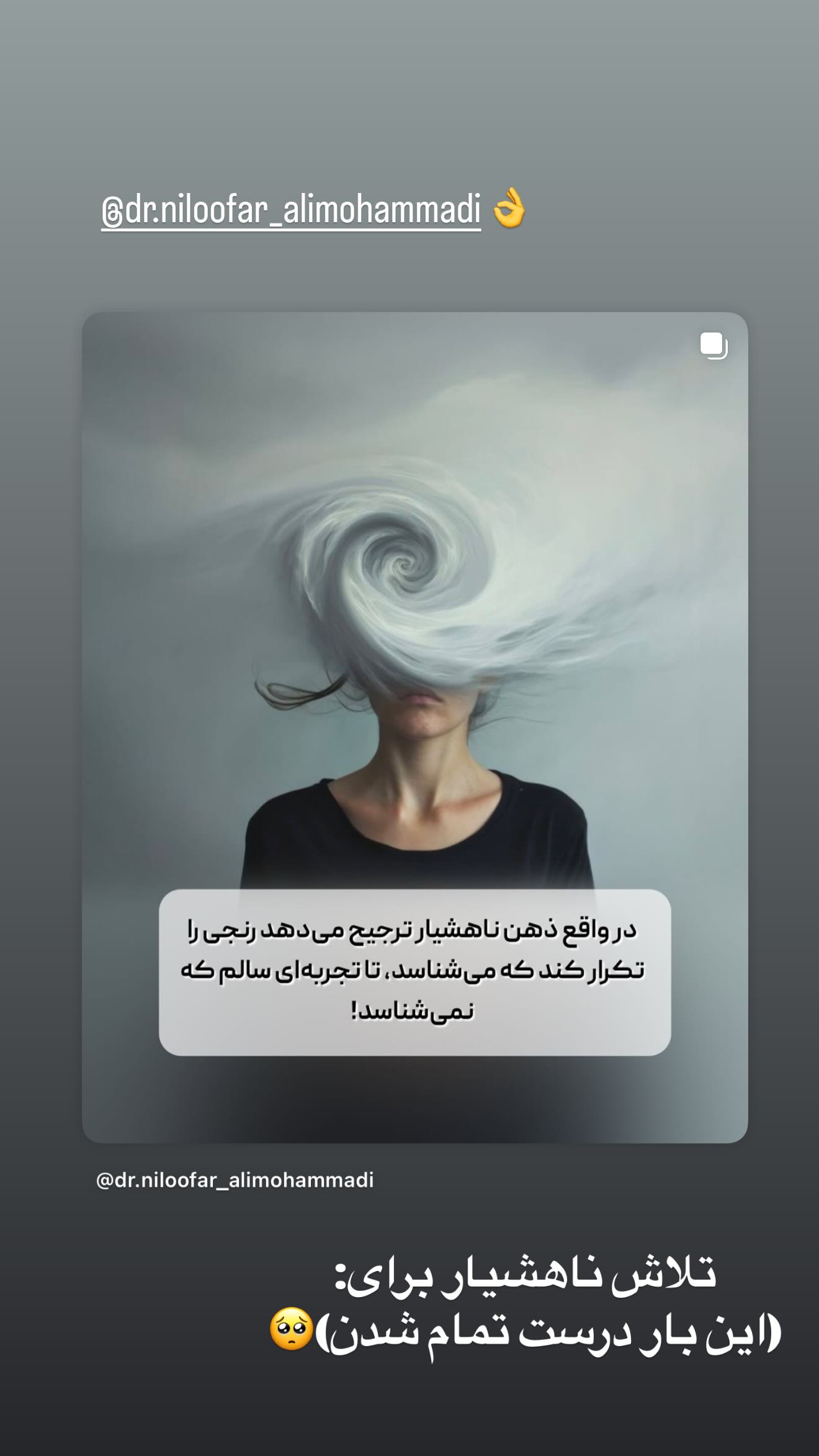  جدید ترین استوری اینستاگرام نيلوفر هوشمند