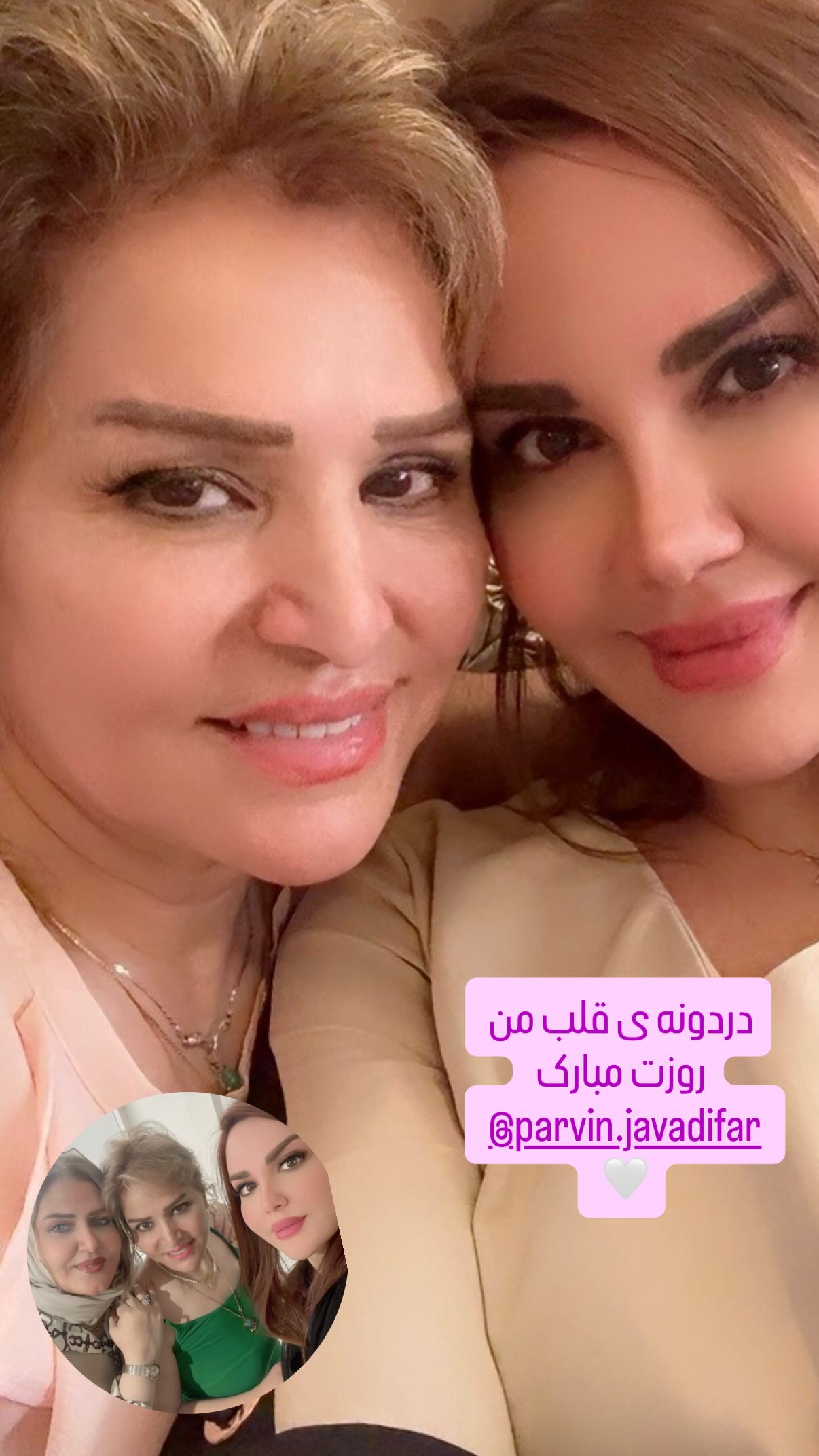  جدید ترین استوری اینستاگرام نیلوفر امینی فر