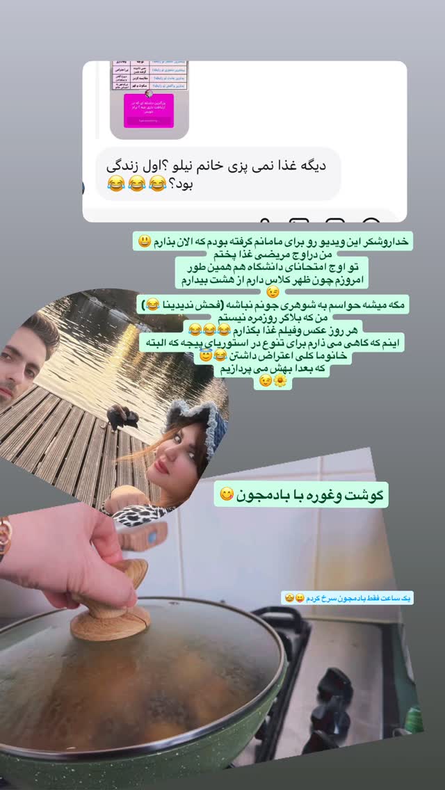  جدید ترین استوری اینستاگرام نیلوفر امینی فر