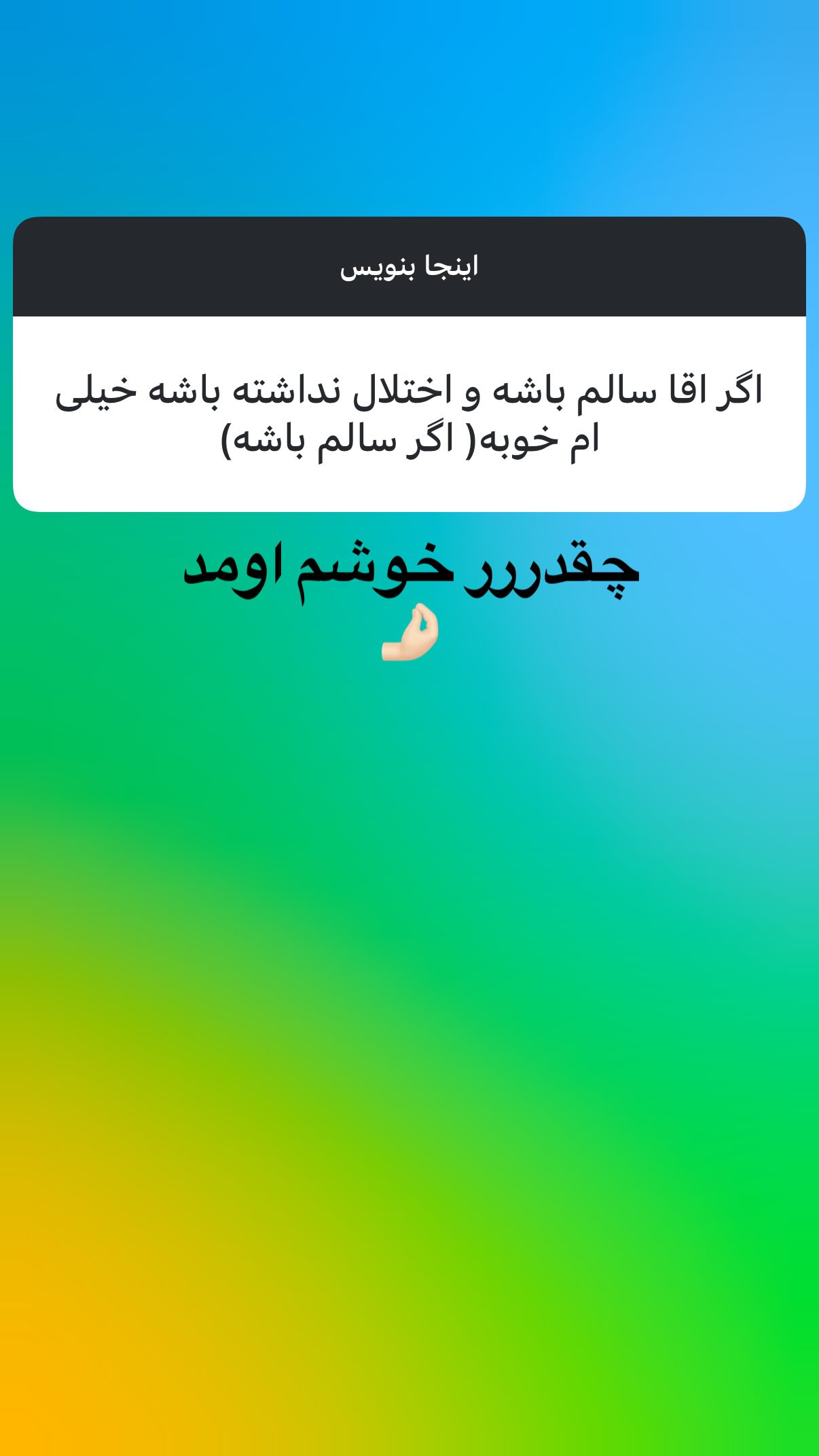  جدید ترین استوری اینستاگرام نیلوفر امینی فر