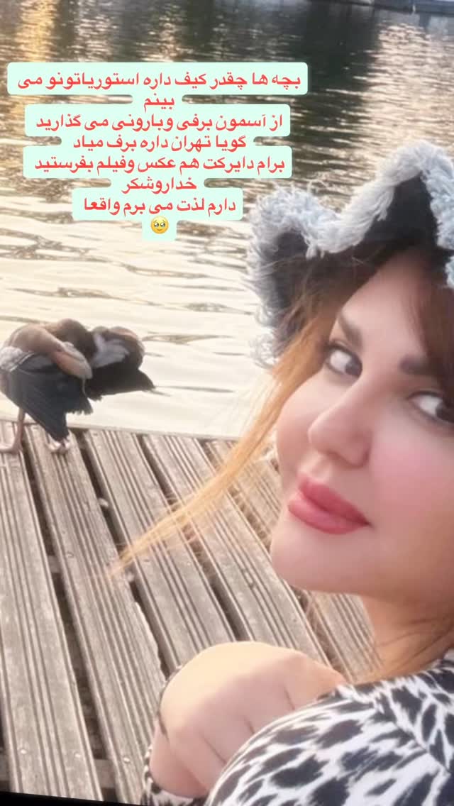  جدید ترین استوری اینستاگرام نیلوفر امینی فر