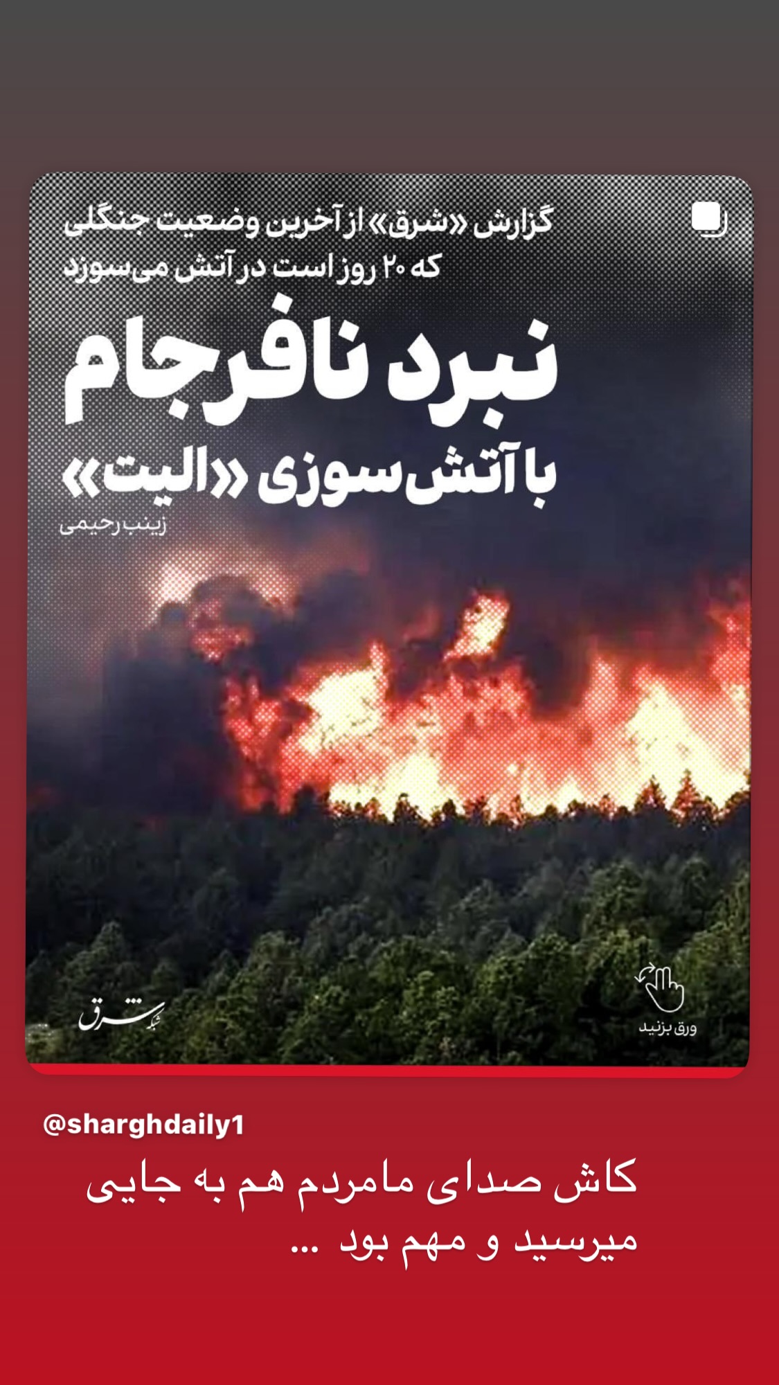  جدید ترین استوری اینستاگرام نیما شعبان نژاد
