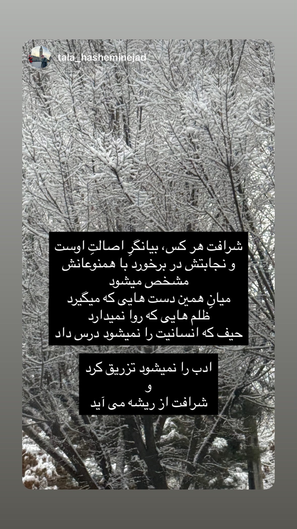  جدید ترین استوری اینستاگرام نیوشا امیری