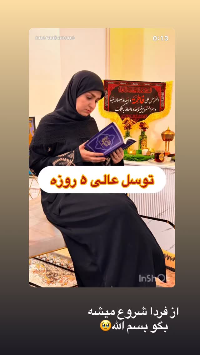  جدید ترین استوری اینستاگرام نورا بانو