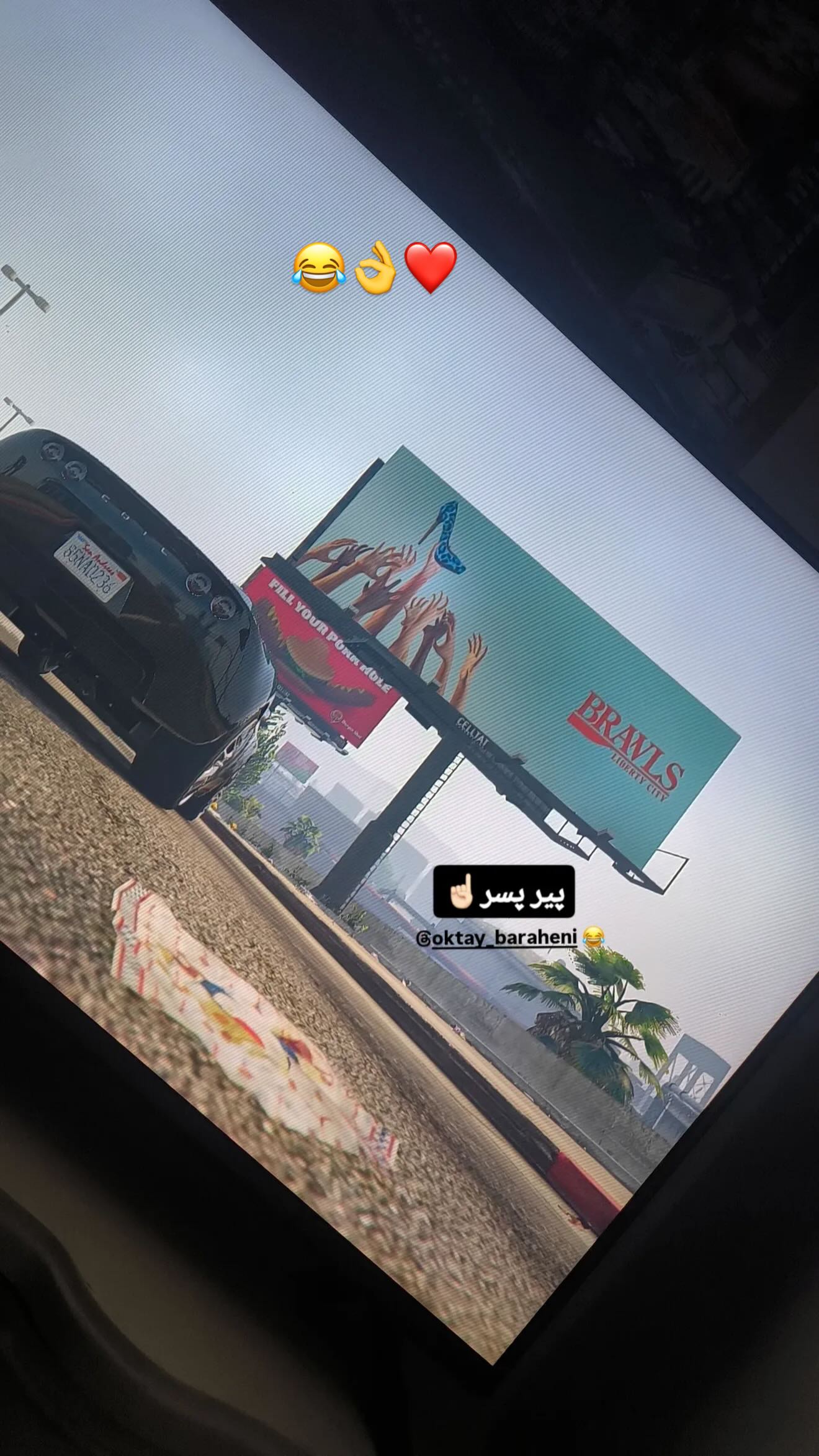  جدید ترین استوری اینستاگرام اکتای براهنی