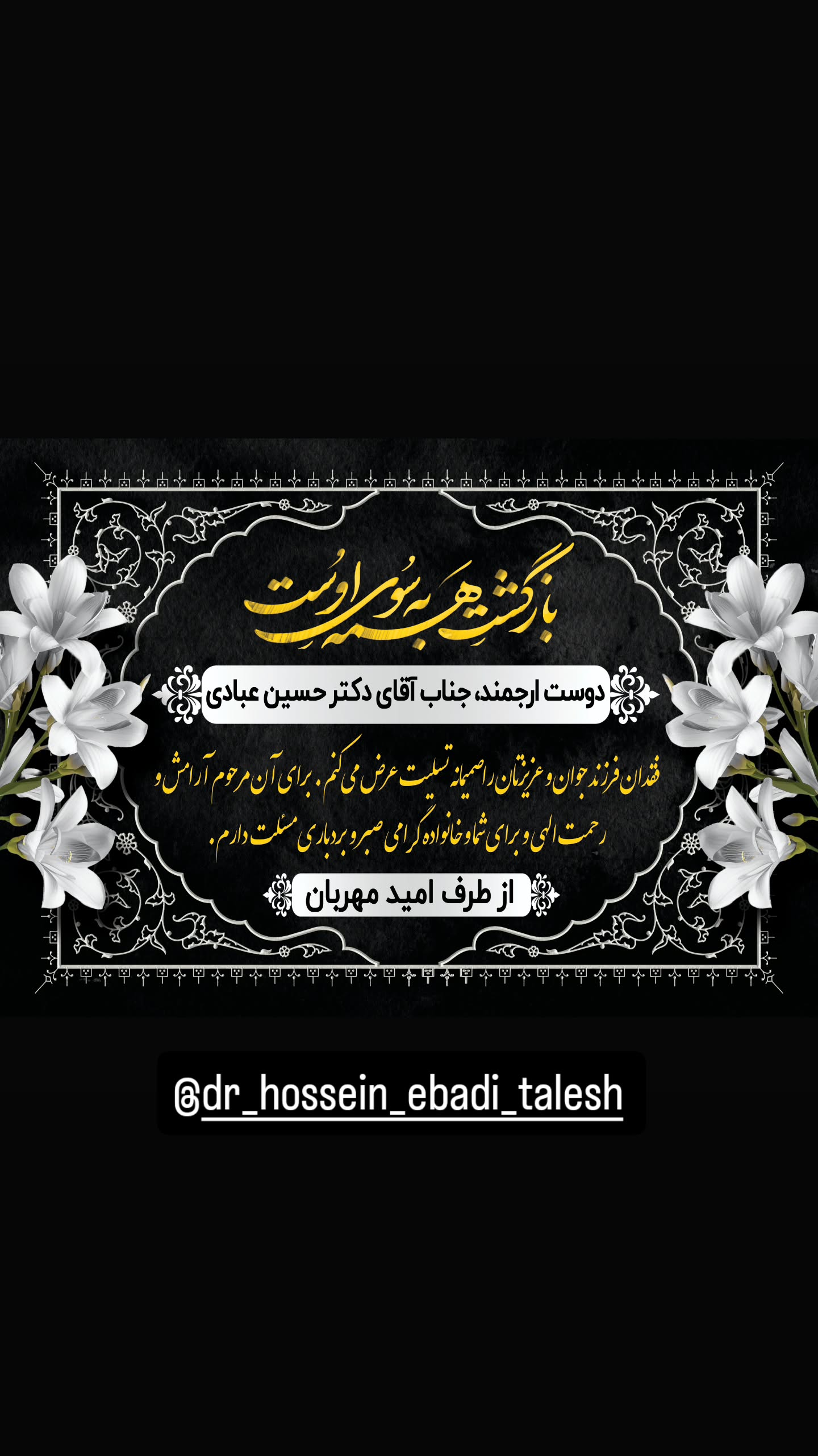  جدید ترین استوری اینستاگرام امید مهربان