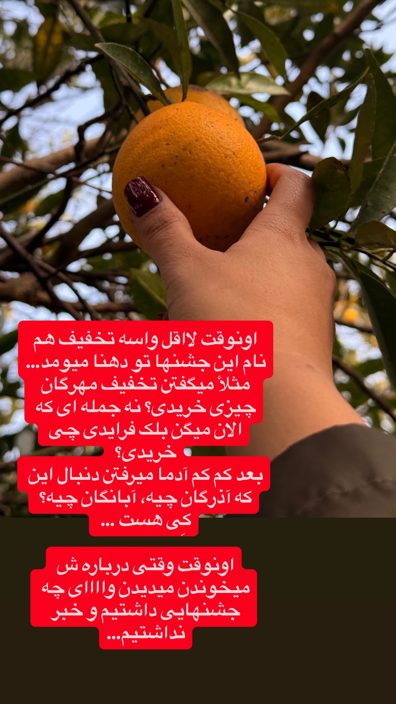  جدید ترین استوری اینستاگرام پرستو زواری