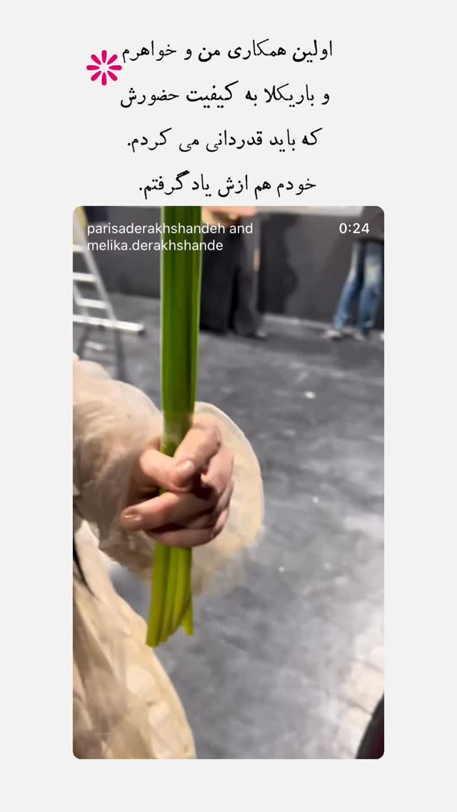  جدید ترین استوری اینستاگرام پريسا درخشنده