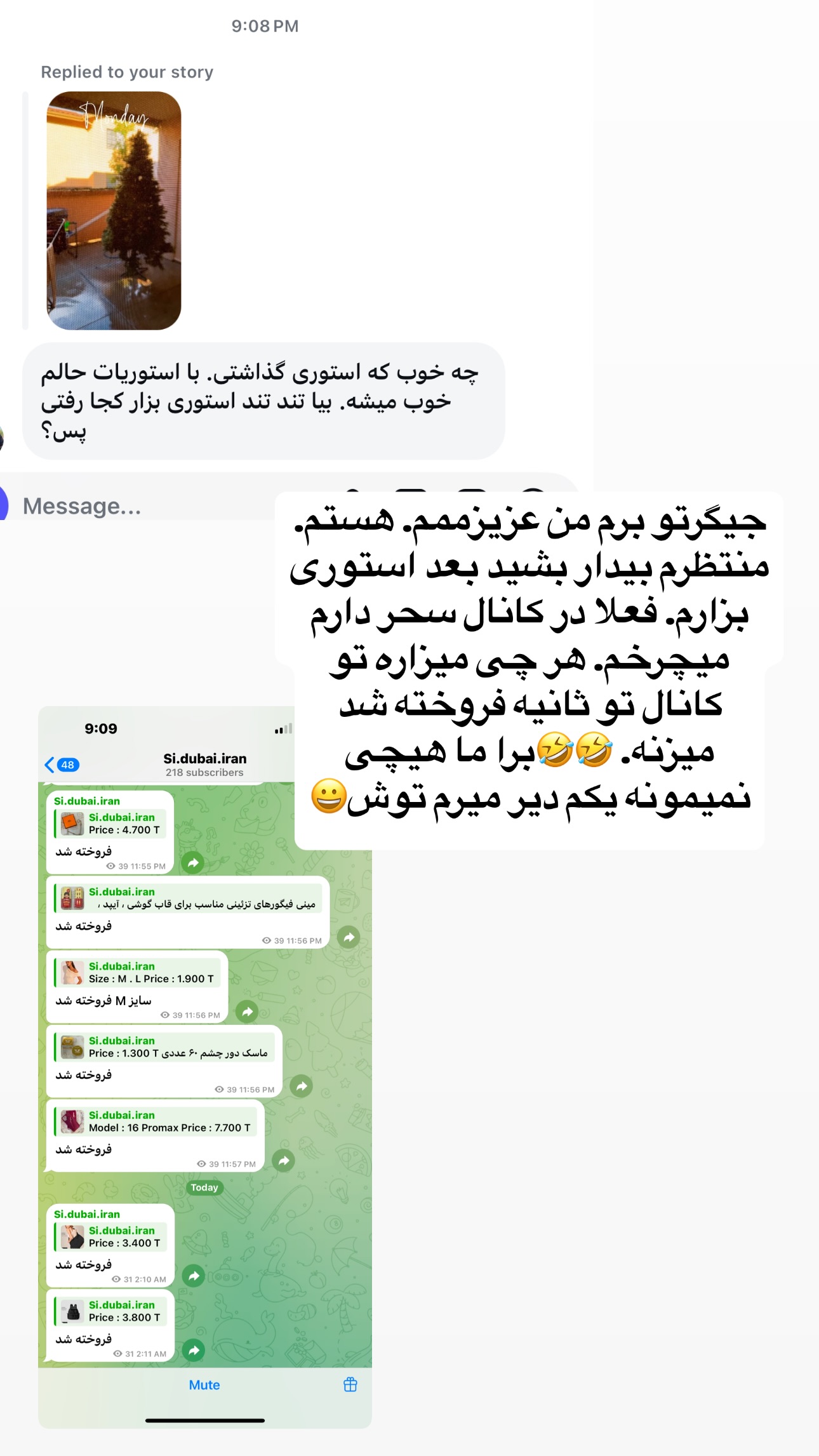  جدید ترین استوری اینستاگرام فرشیده کوچک