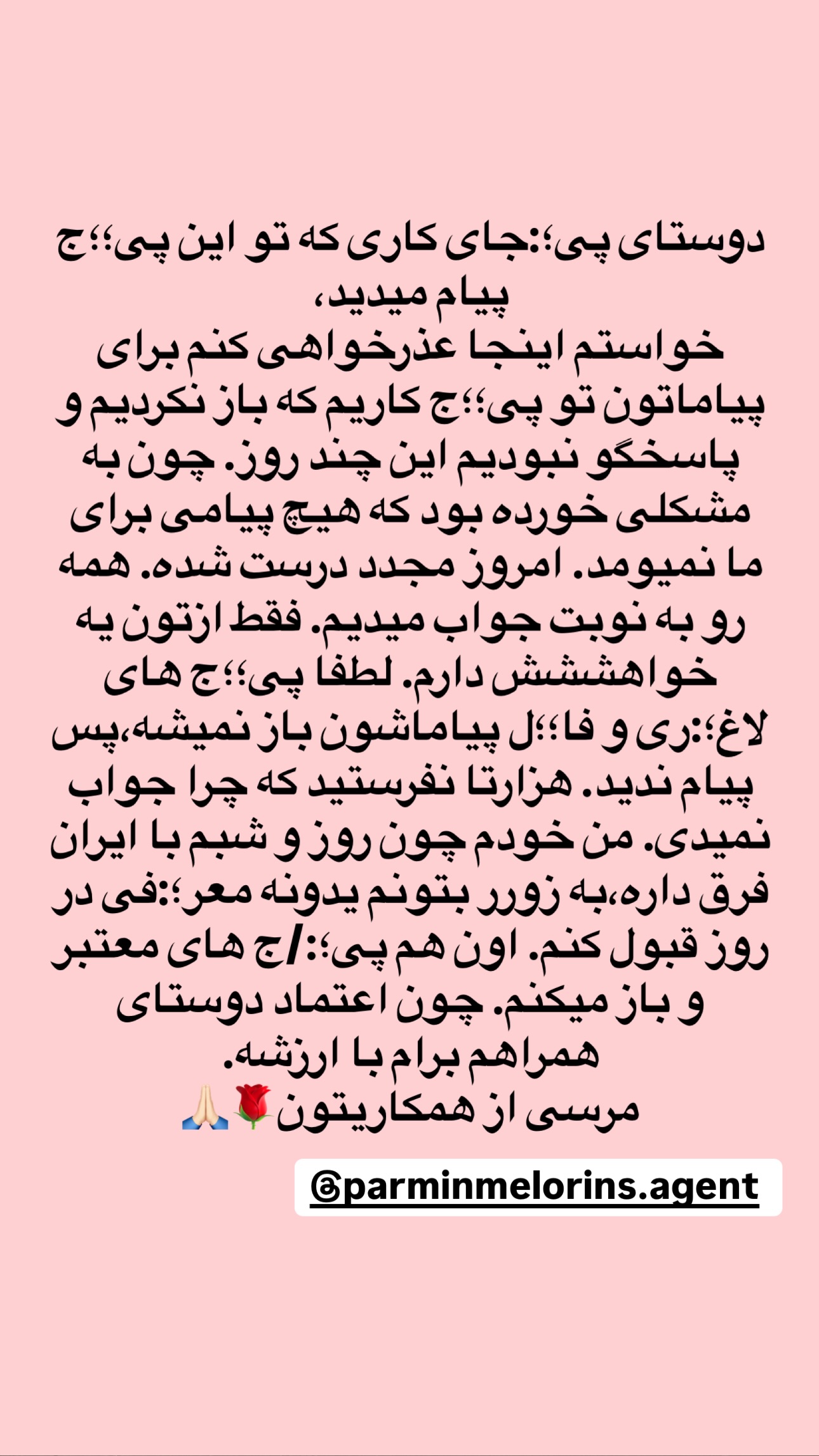  جدید ترین استوری اینستاگرام فرشیده کوچک