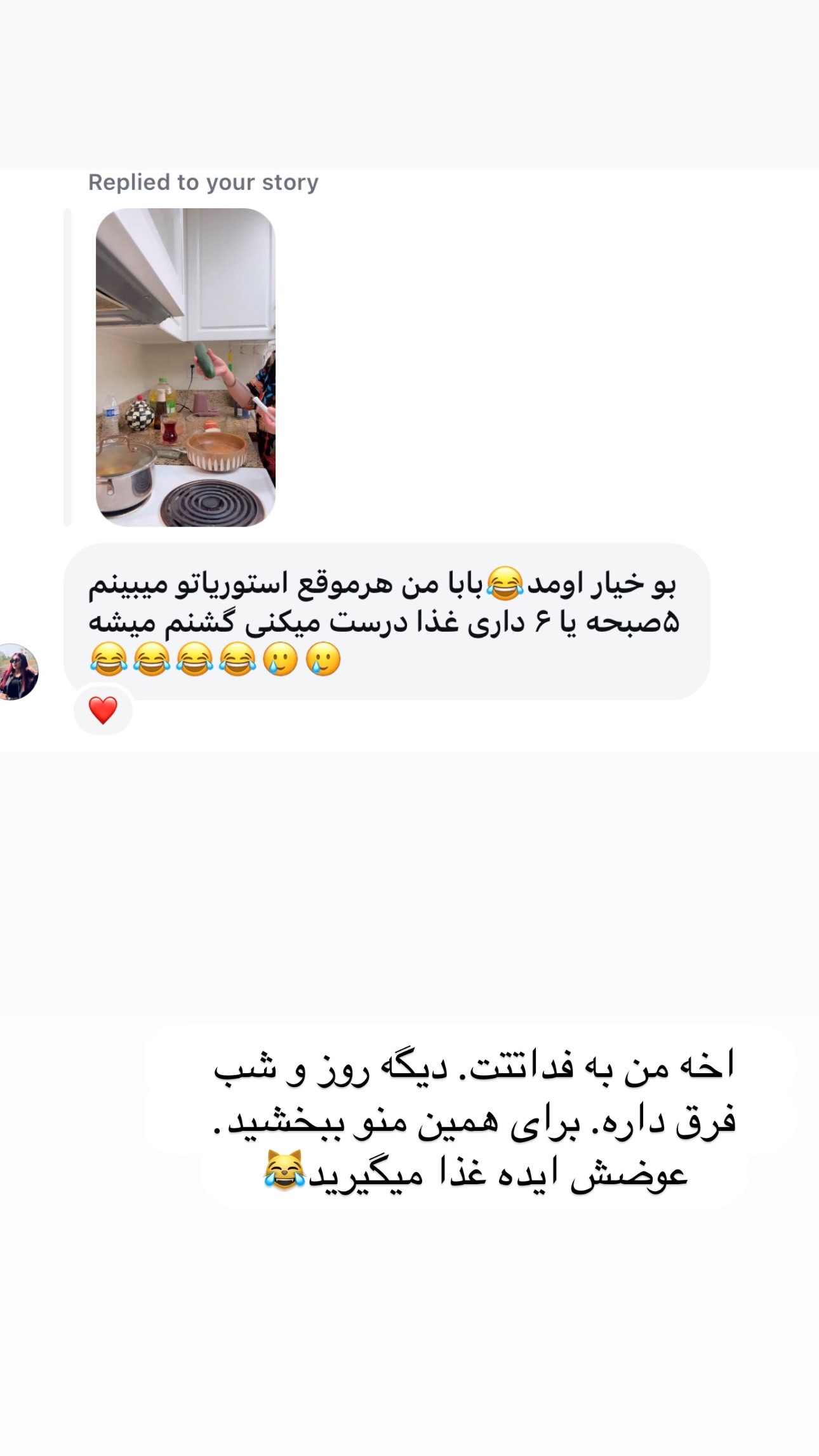  جدید ترین استوری اینستاگرام فرشیده کوچک