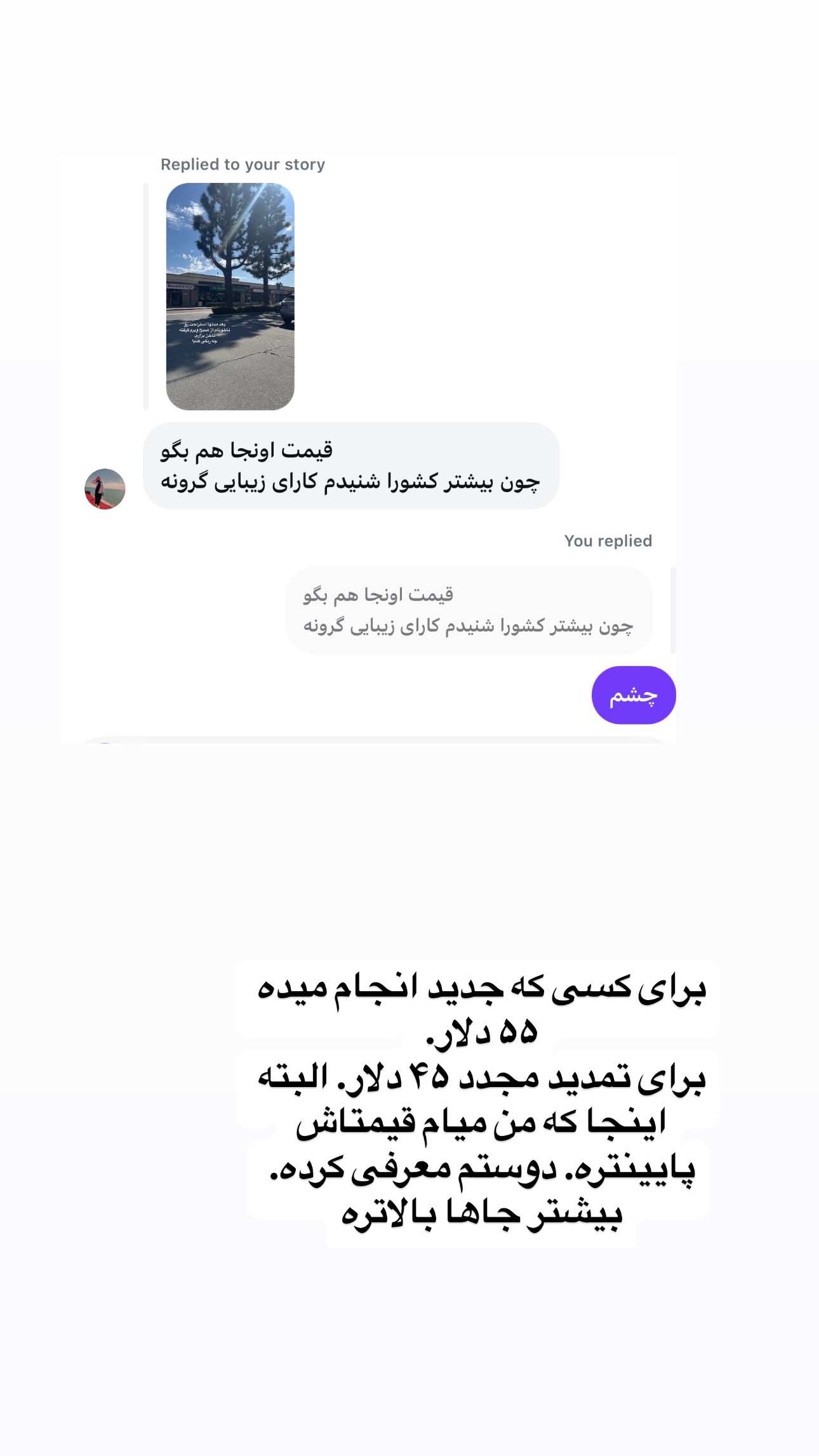  جدید ترین استوری اینستاگرام فرشیده کوچک