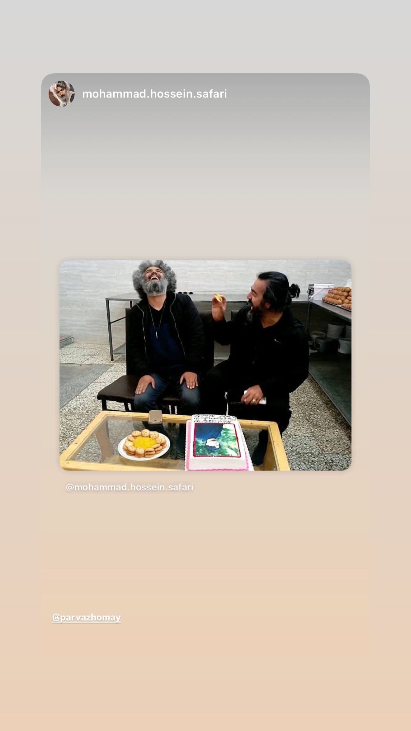  جدید ترین استوری اینستاگرام پرواز همای