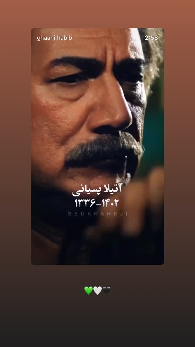  جدید ترین استوری اینستاگرام پاشا رستمی