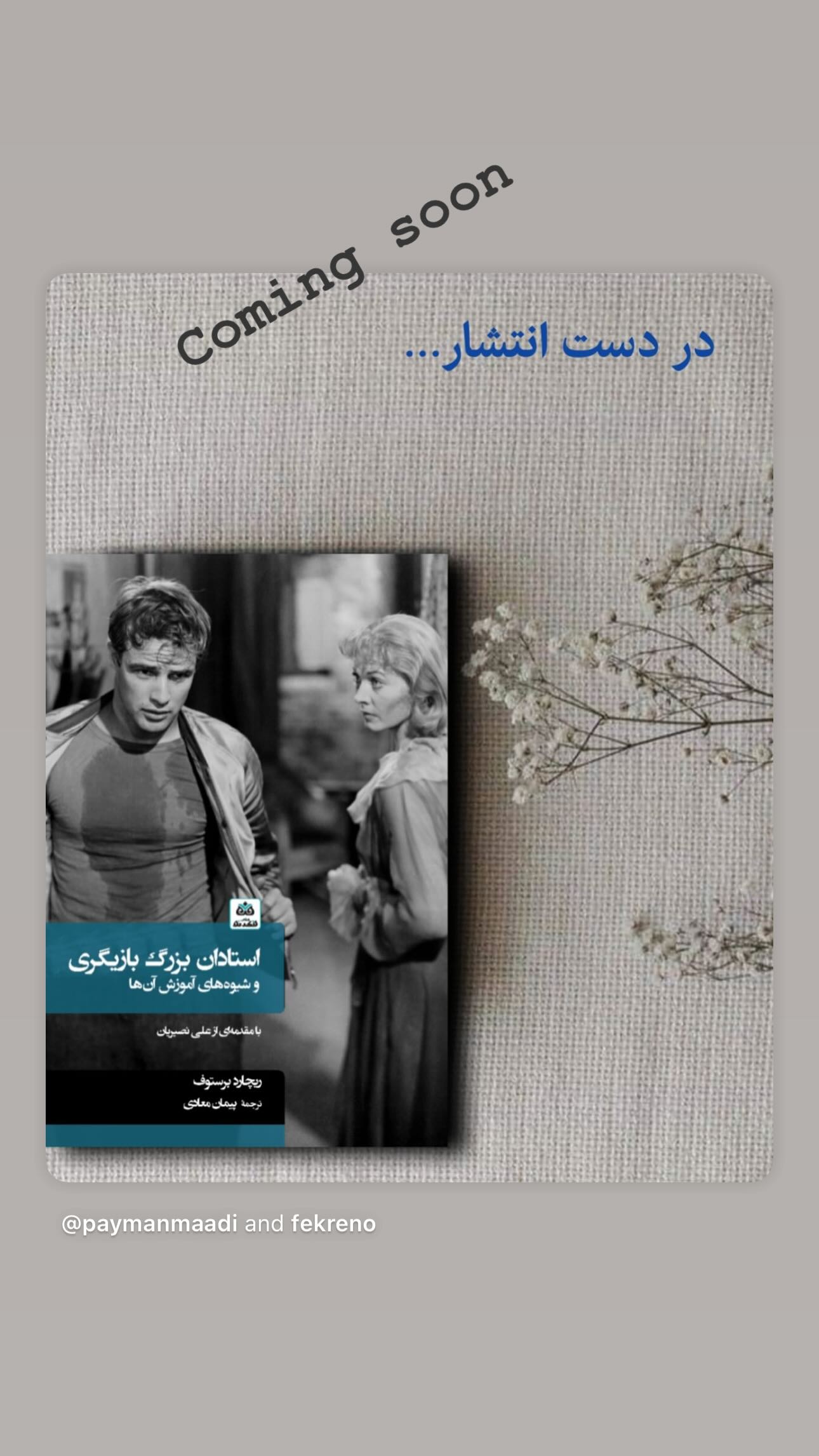  جدید ترین استوری اینستاگرام پیمان معادی