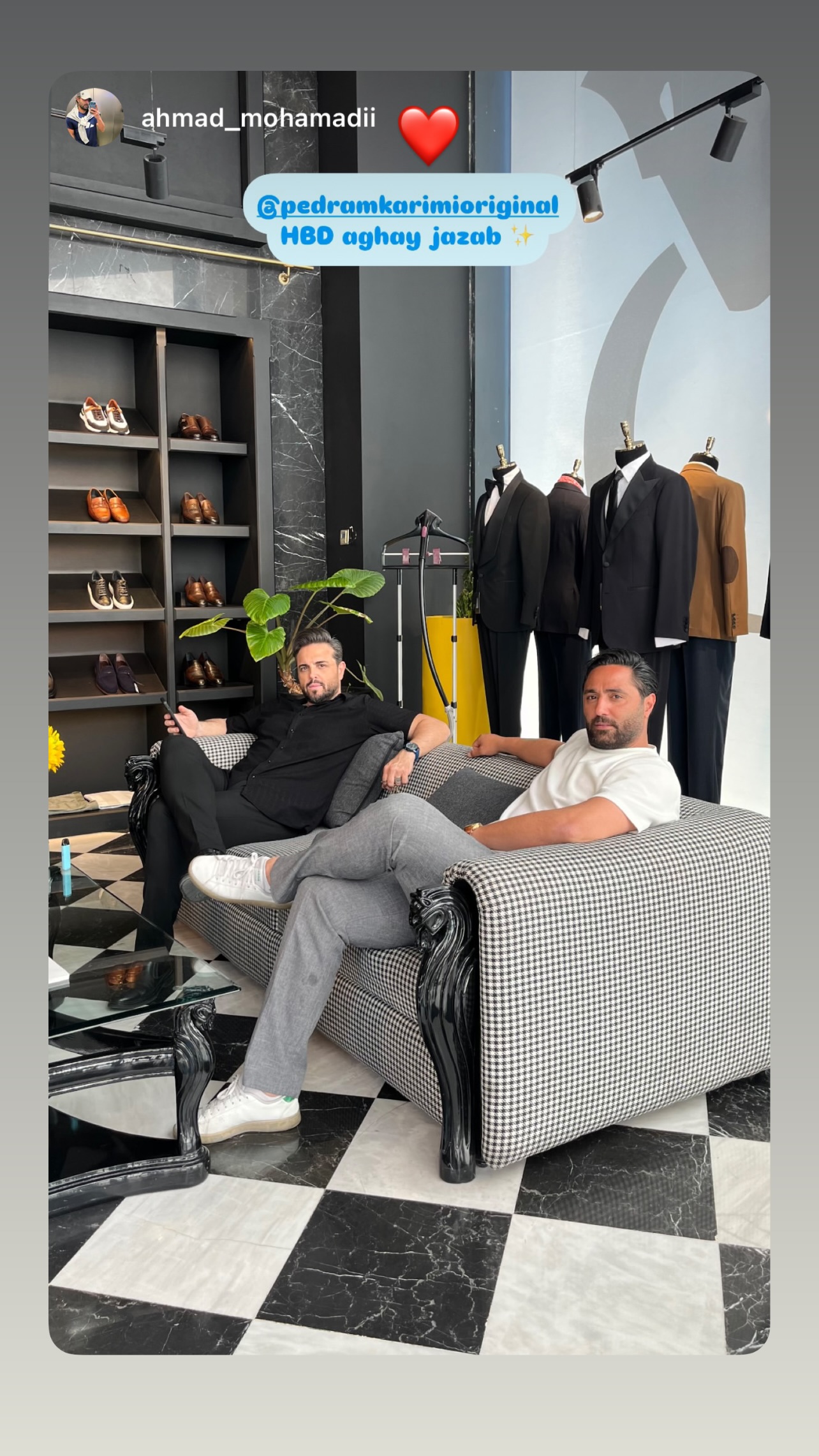  جدید ترین استوری اینستاگرام پدرام کریمی