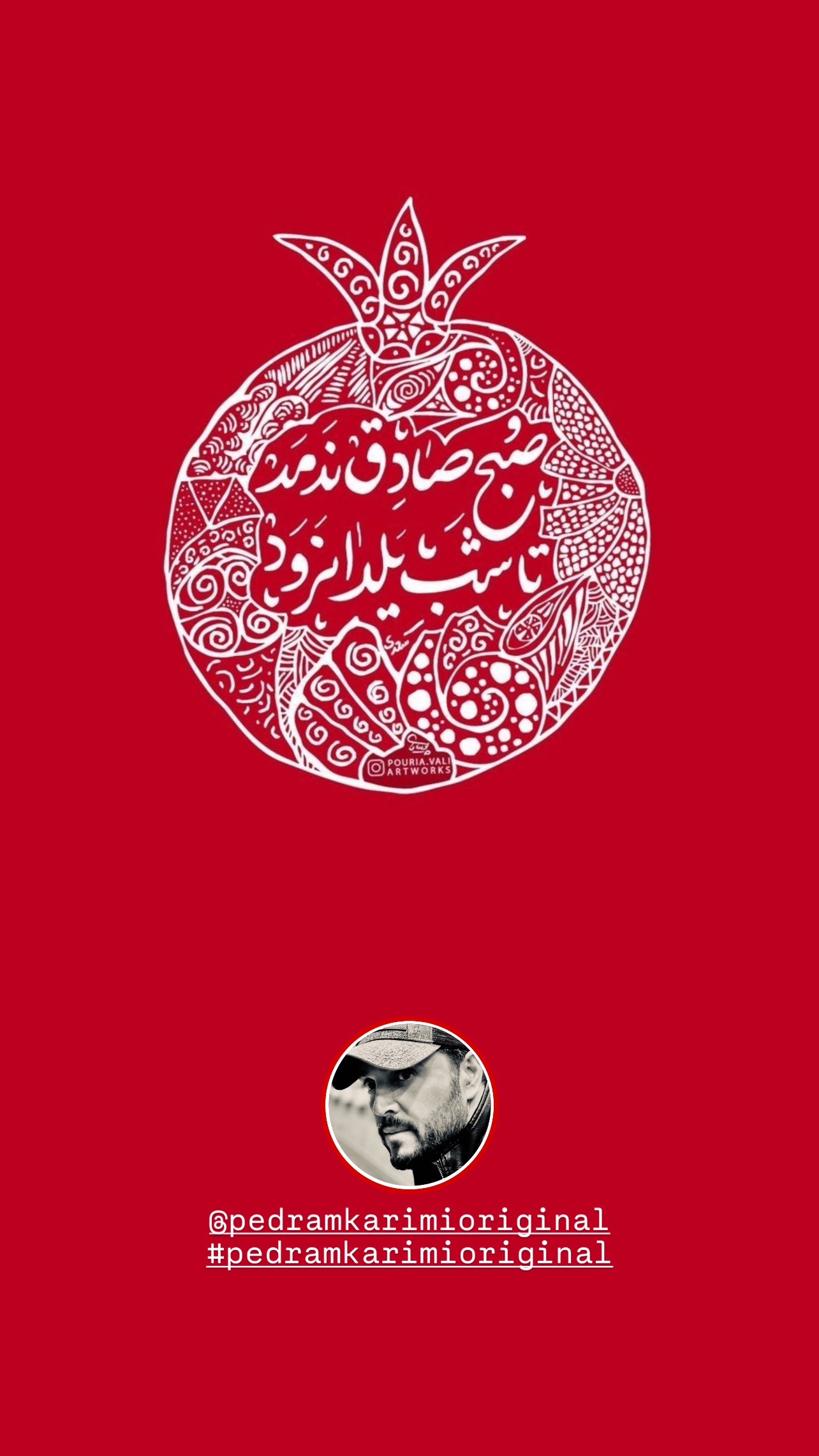  جدید ترین استوری اینستاگرام پدرام کریمی