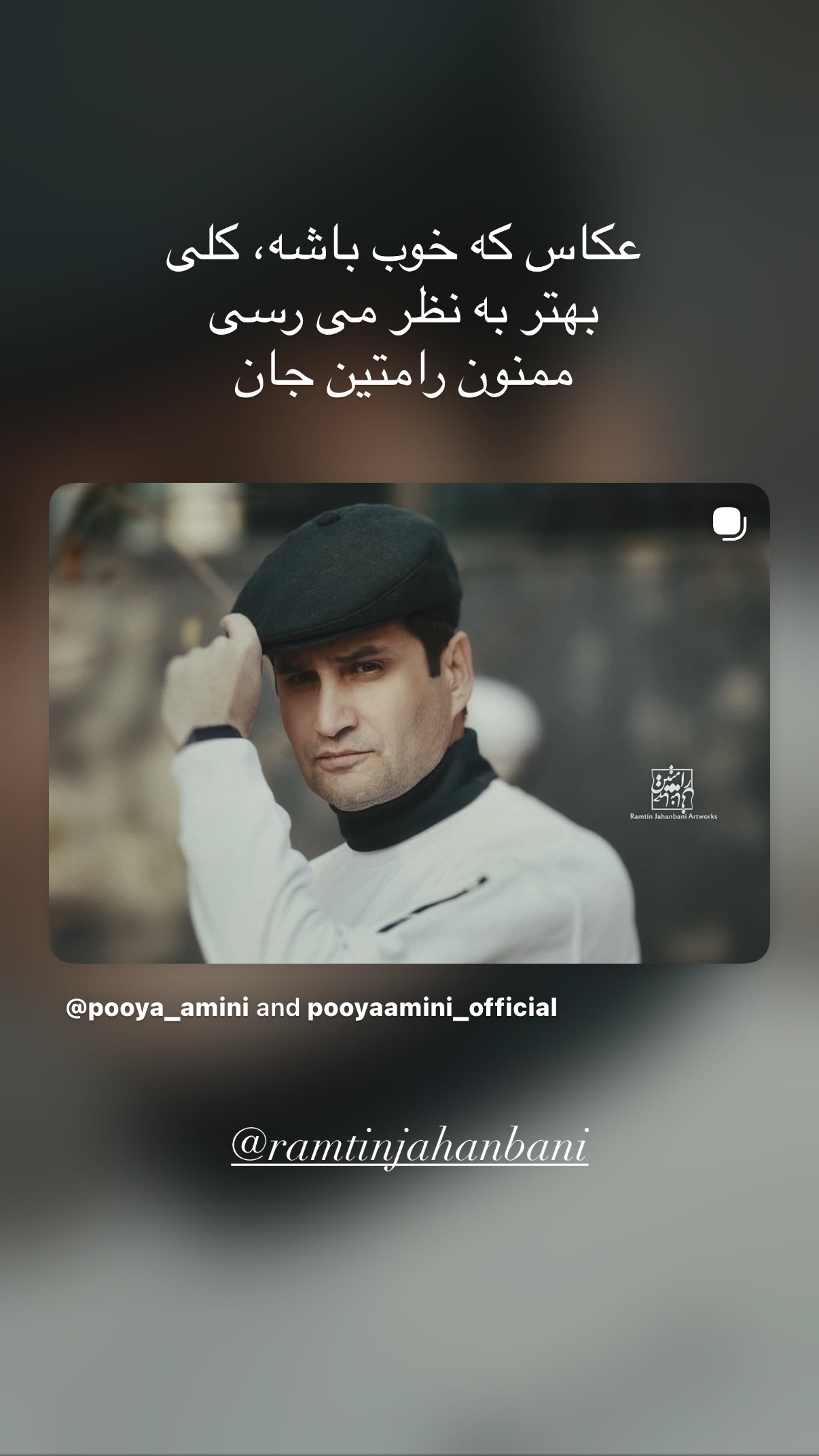  جدید ترین استوری اینستاگرام پویا امینی