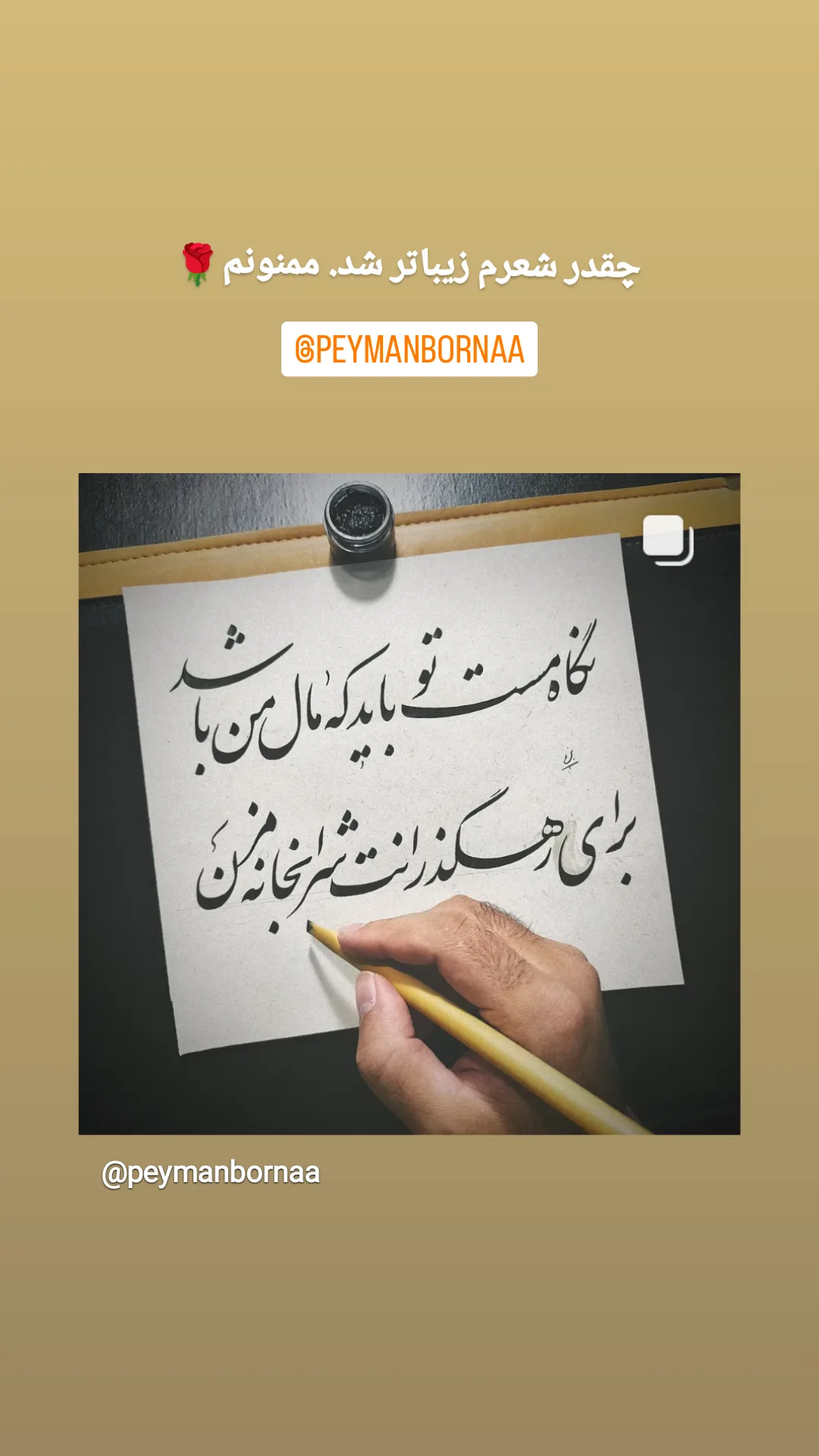  جدید ترین استوری اینستاگرام رباب کلامی