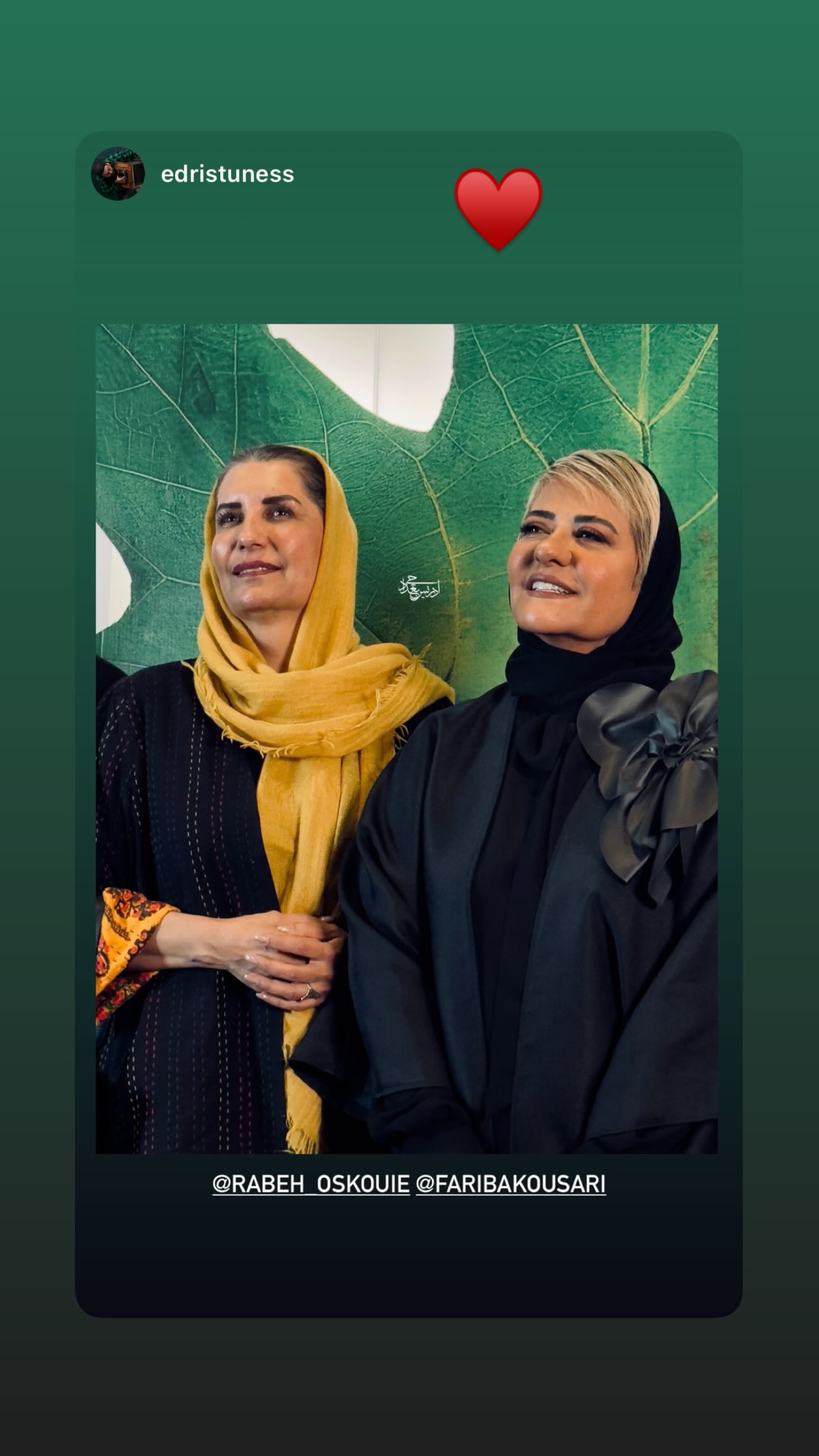  جدید ترین استوری اینستاگرام رابعه اسکویی