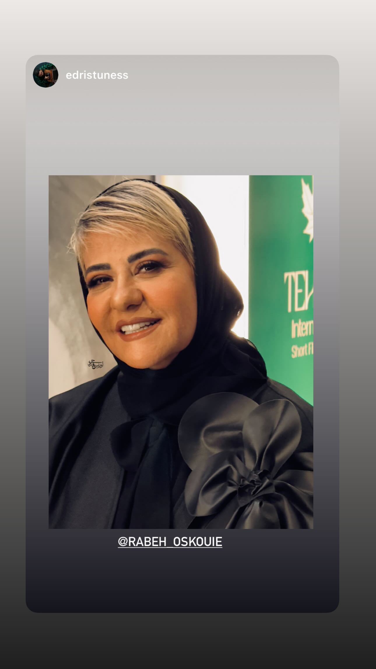  جدید ترین استوری اینستاگرام رابعه اسکویی