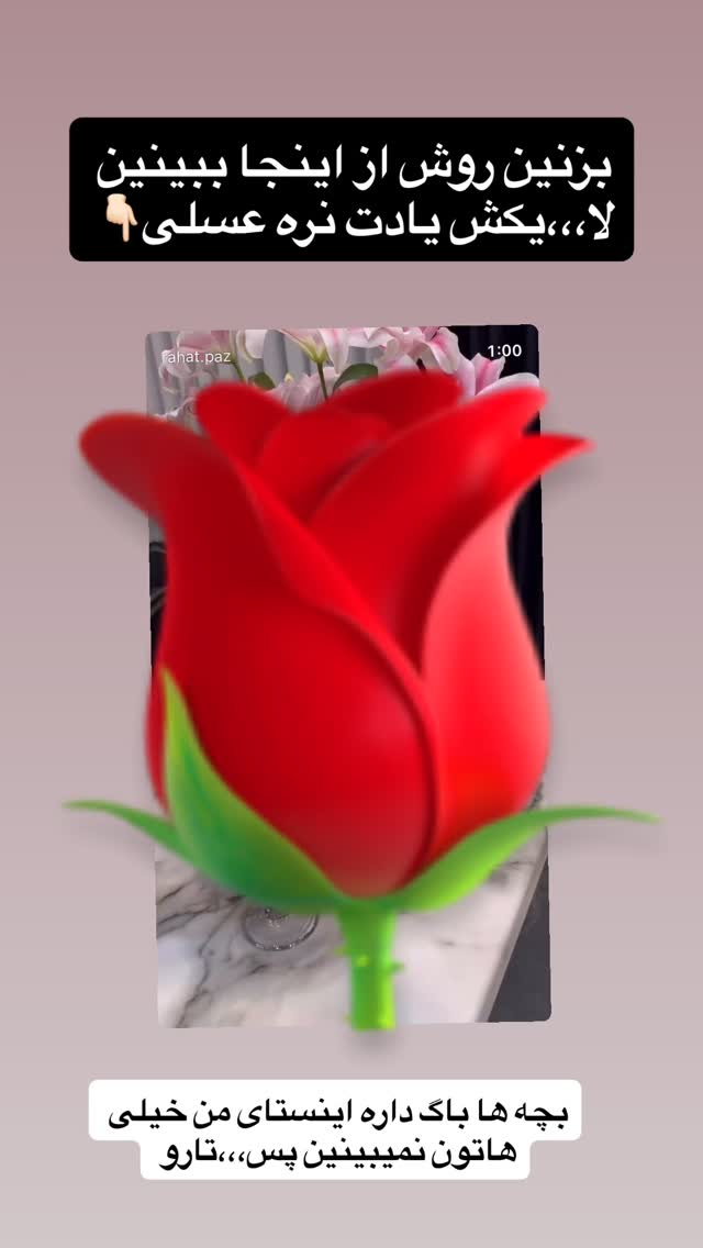  جدید ترین استوری اینستاگرام عاطفه عزیزی