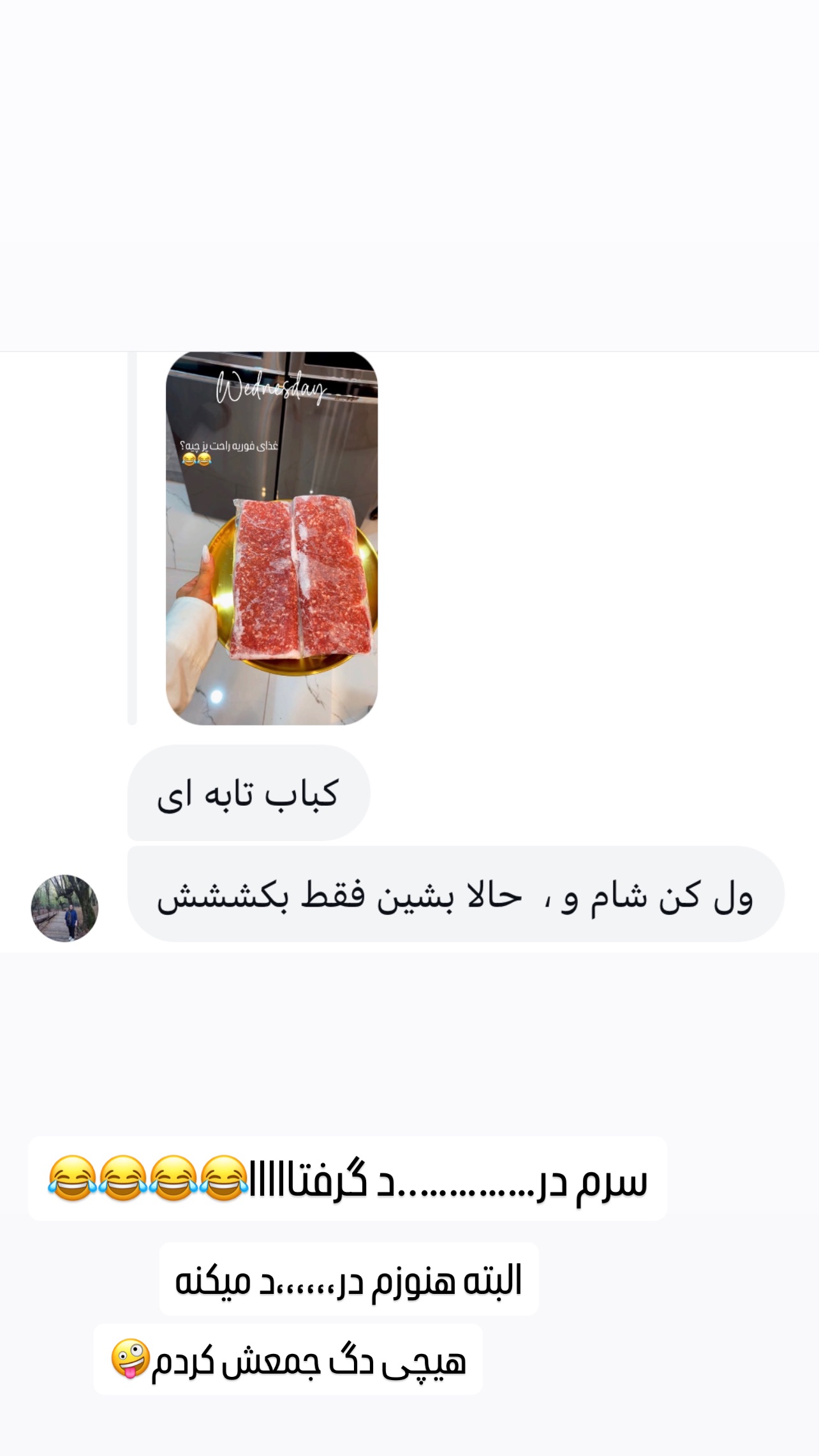  جدید ترین استوری اینستاگرام عاطفه عزیزی