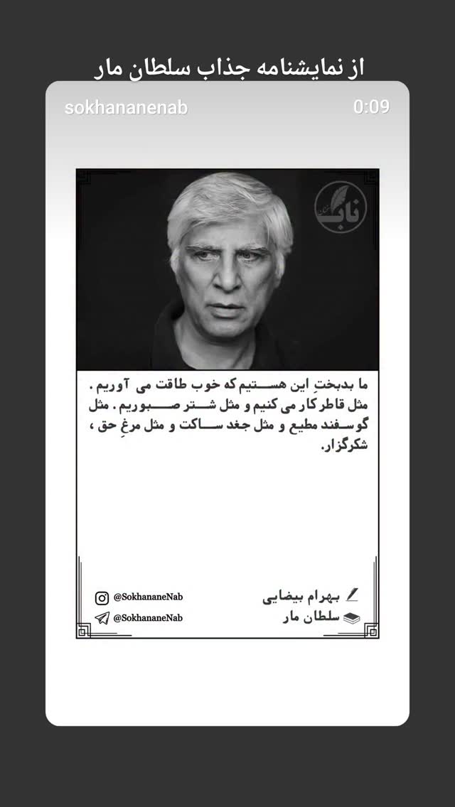 جدید ترین استوری اینستاگرام نیلوفر رجایی فر